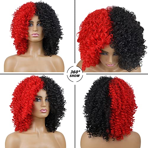 Andromeda Gray Short Curly Wig for Black Women, 14-Inch, Synthetic Fiber, Adjustable Cap, Heat Resistant
