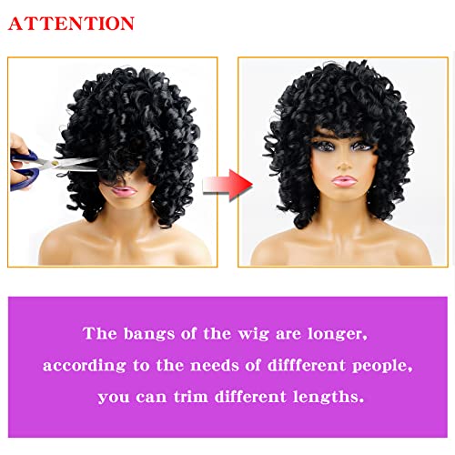 Andromeda Gray Short Curly Wig for Black Women, 14-Inch, Synthetic Fiber, Adjustable Cap, Heat Resistant