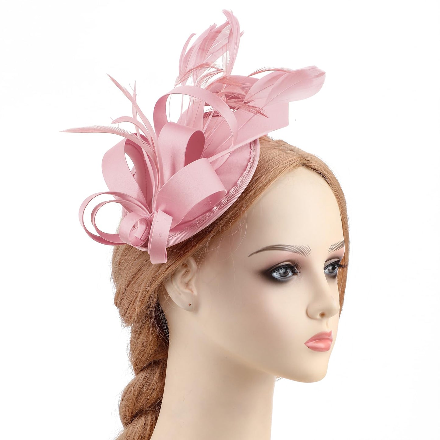 DRESHOW Women Fascinator Hats Tea Party Hat Vintage Pillbox Hat Headband for Cocktail