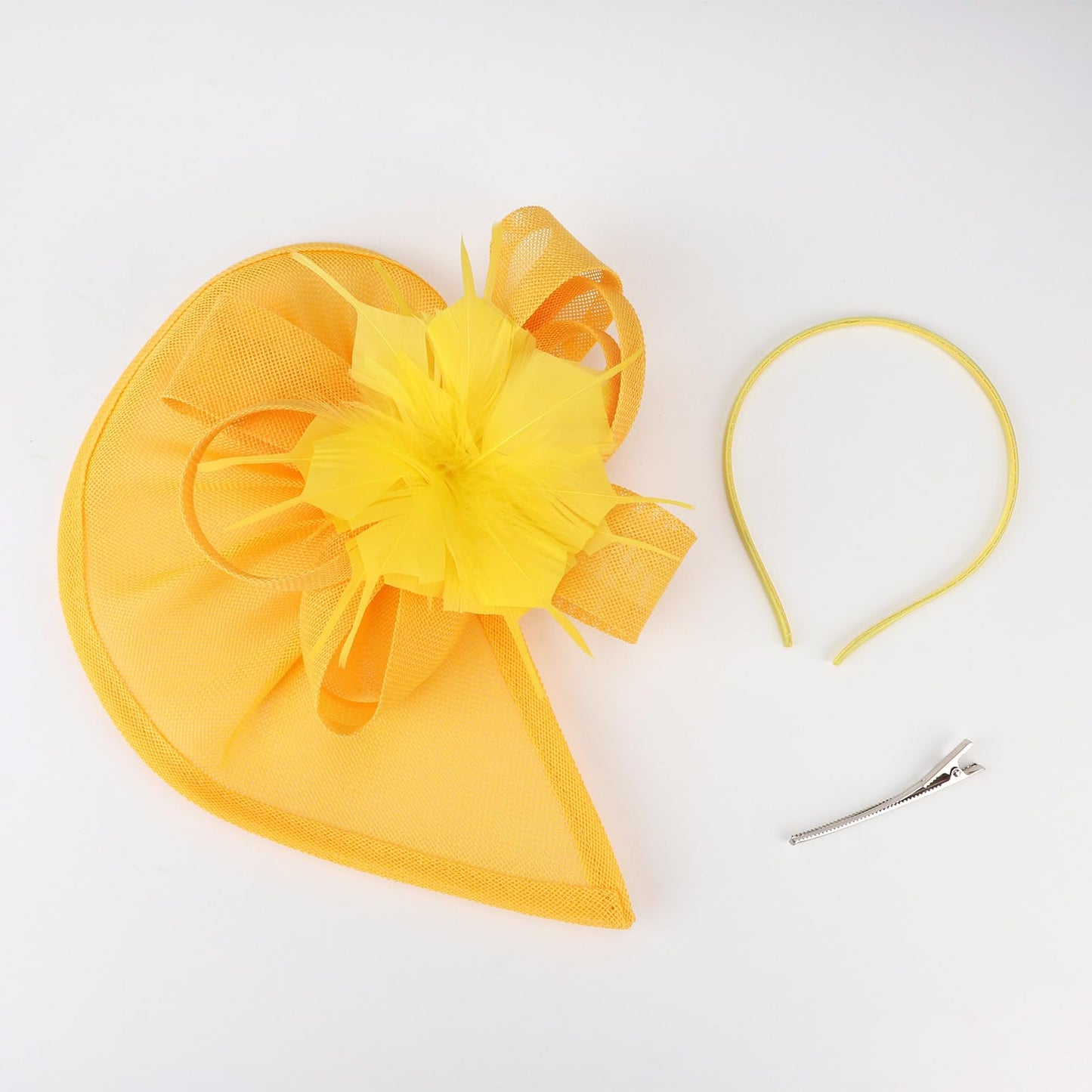 DRESHOW Women Fascinator Hats Tea Party Hat Vintage Pillbox Hat Headband for Cocktail