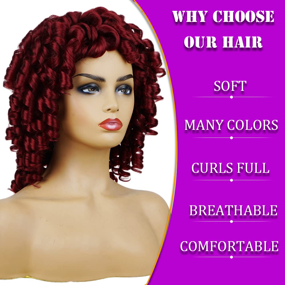 Andromeda Gray Short Curly Wig for Black Women, 14-Inch, Synthetic Fiber, Adjustable Cap, Heat Resistant