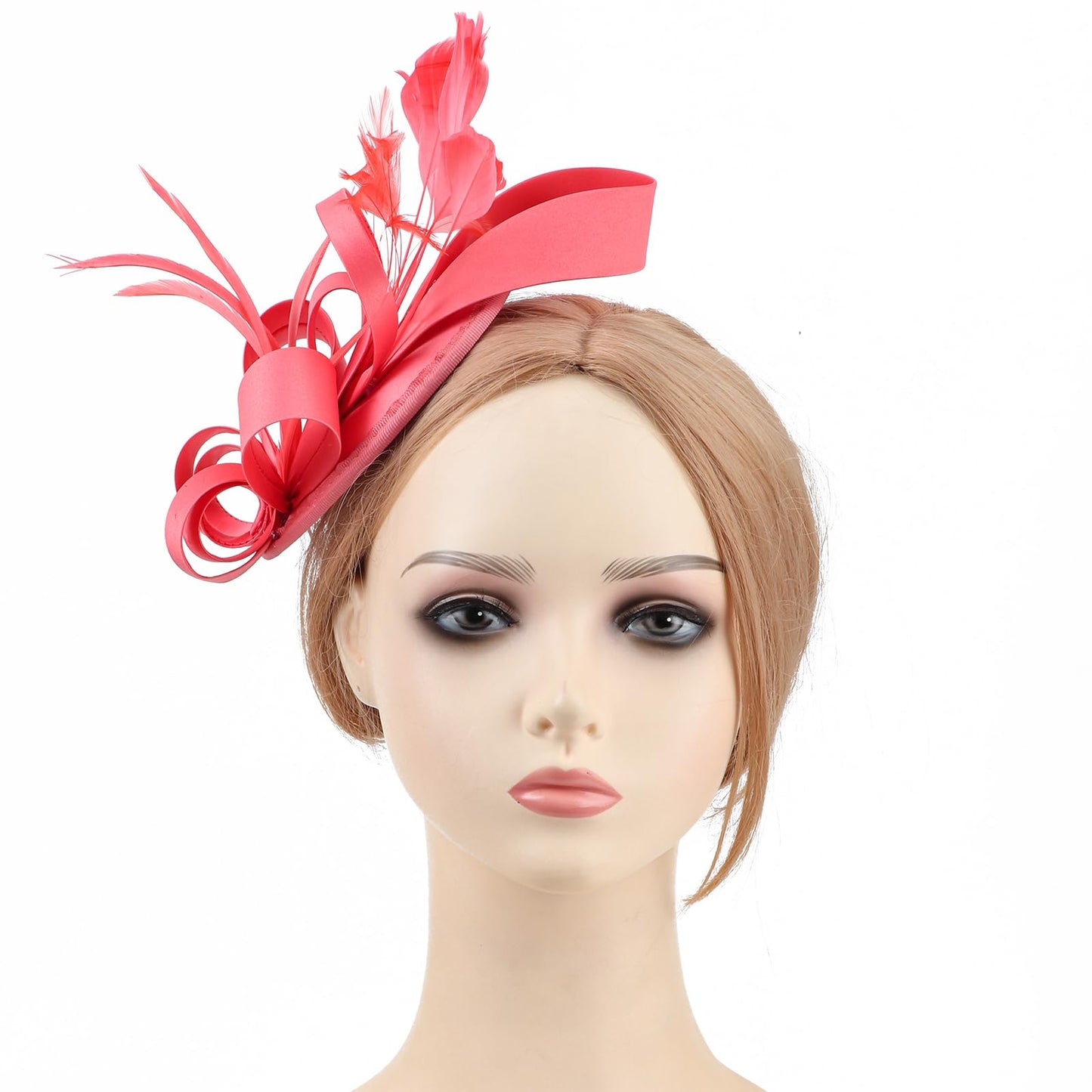 DRESHOW Women Fascinator Hats Tea Party Hat Vintage Pillbox Hat Headband for Cocktail
