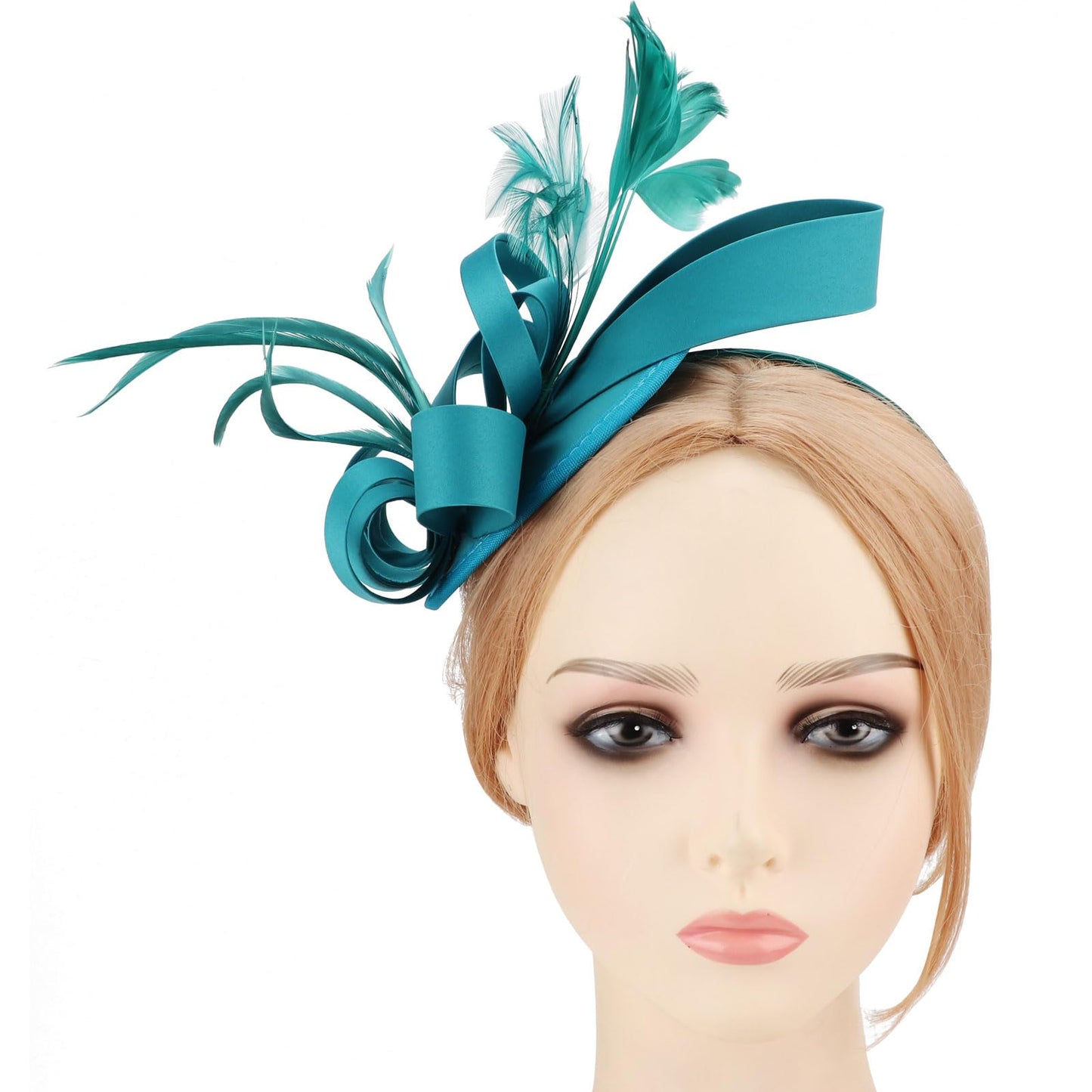 DRESHOW Women Fascinator Hats Tea Party Hat Vintage Pillbox Hat Headband for Cocktail