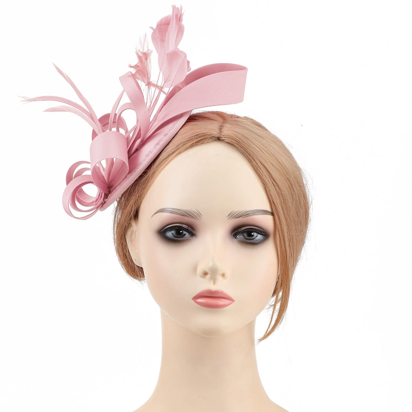 DRESHOW Women Fascinator Hats Tea Party Hat Vintage Pillbox Hat Headband for Cocktail