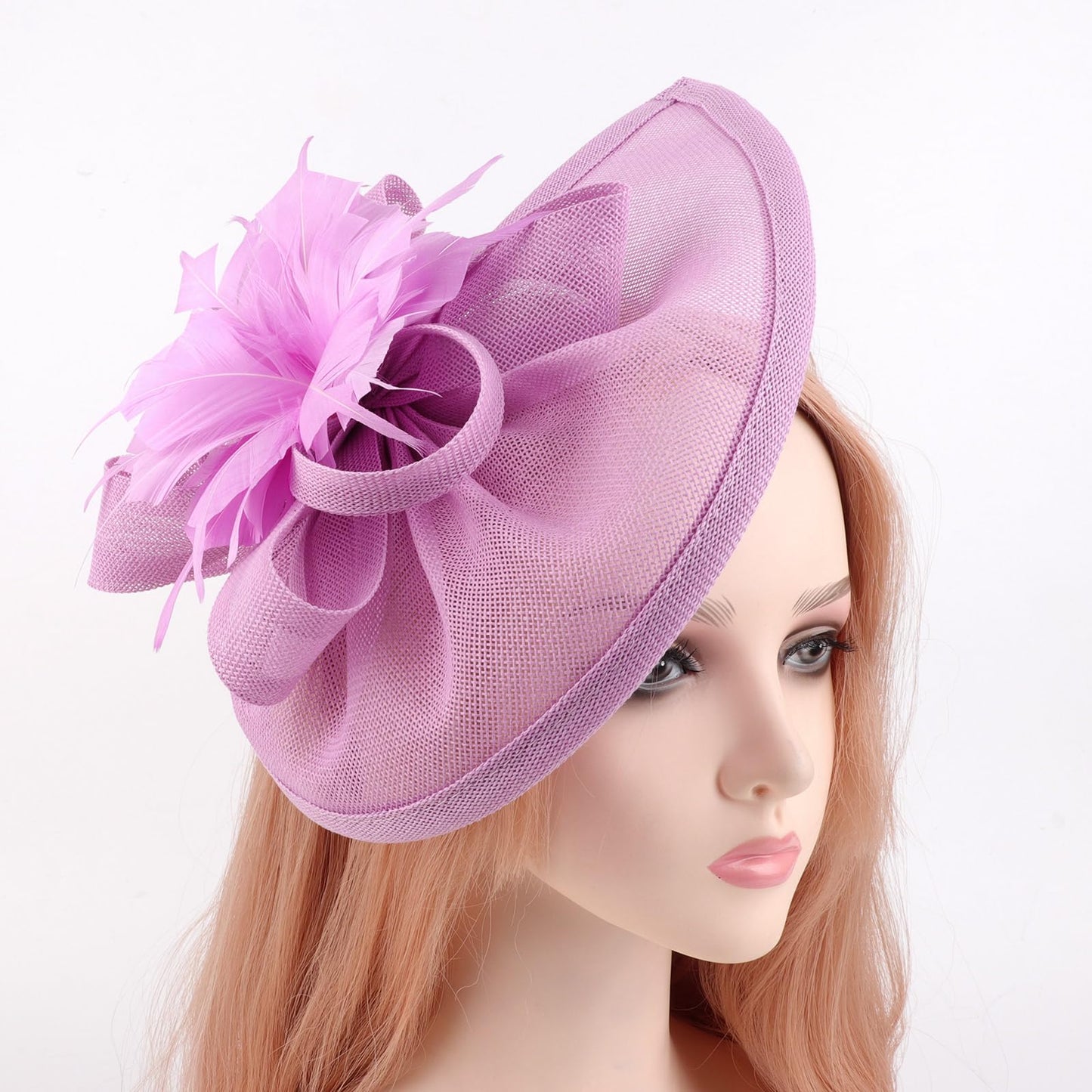 DRESHOW Women Fascinator Hats Tea Party Hat Vintage Pillbox Hat Headband for Cocktail