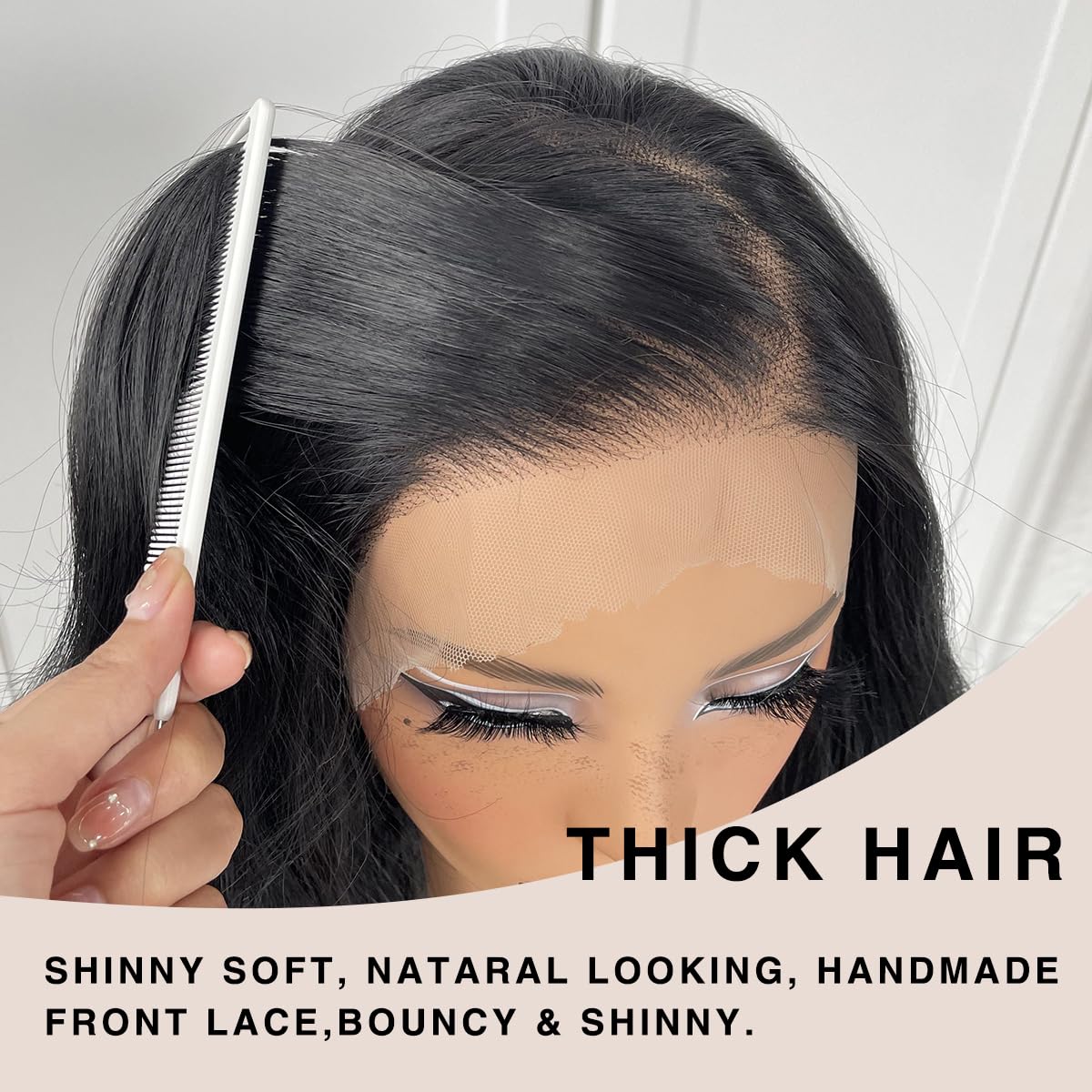 13x6 Skunk Stripe Wig Glueless Lace Front Wigs Pre Plucked Synthetic Body Wave blonde wig Wear and Go lace front wig for black women