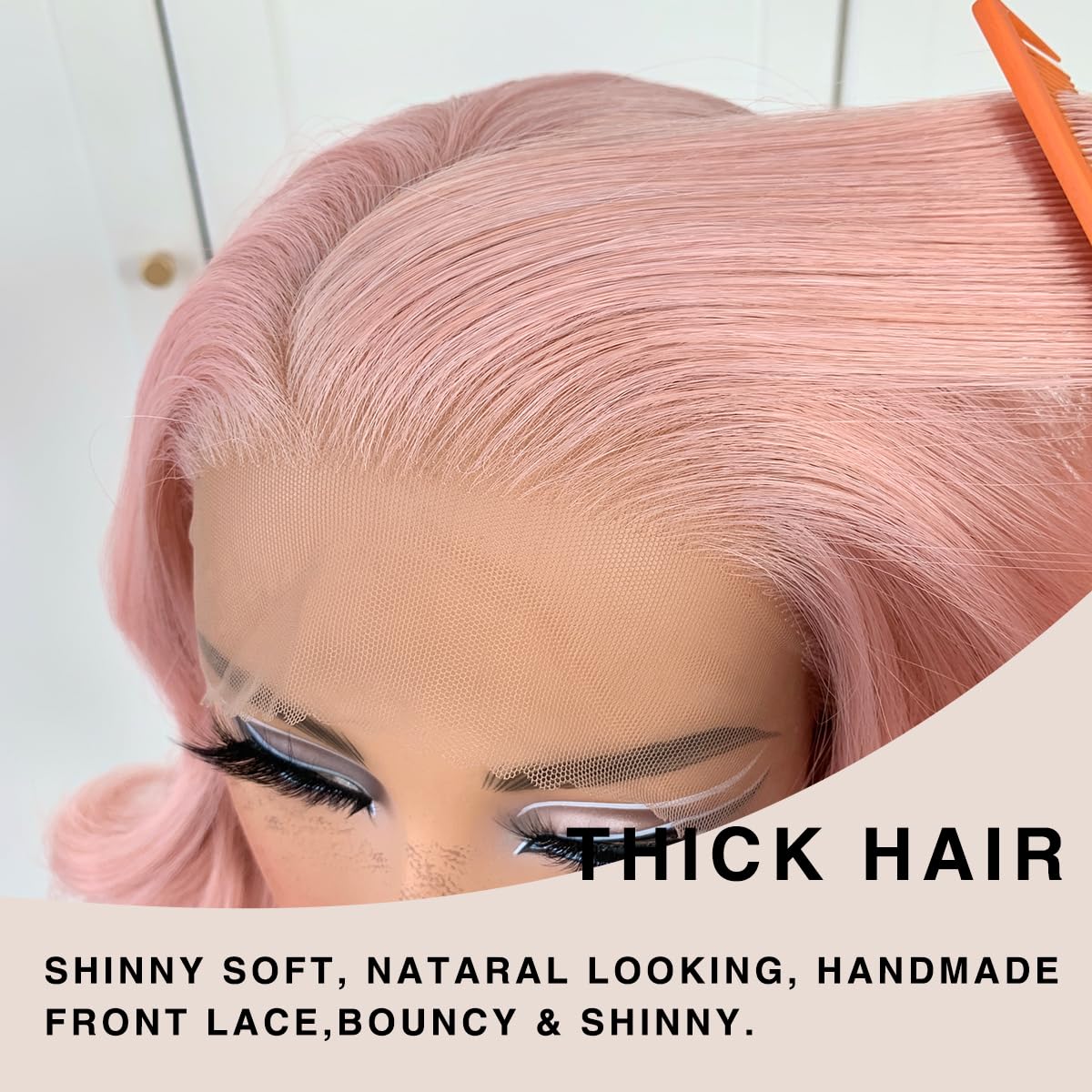 13x6 Skunk Stripe Wig Glueless Lace Front Wigs Pre Plucked Synthetic Body Wave blonde wig Wear and Go lace front wig for black women