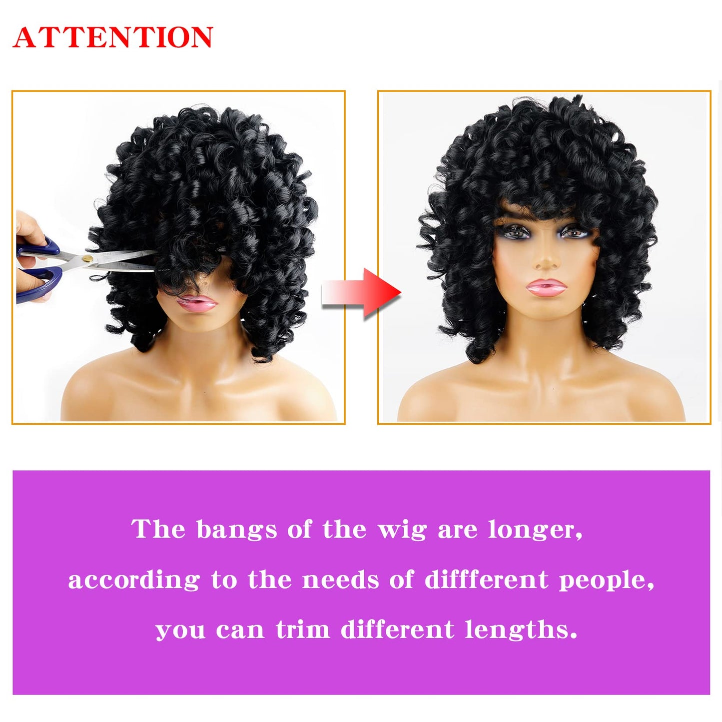 Andromeda Gray Short Curly Wig for Black Women, 14-Inch, Synthetic Fiber, Adjustable Cap, Heat Resistant