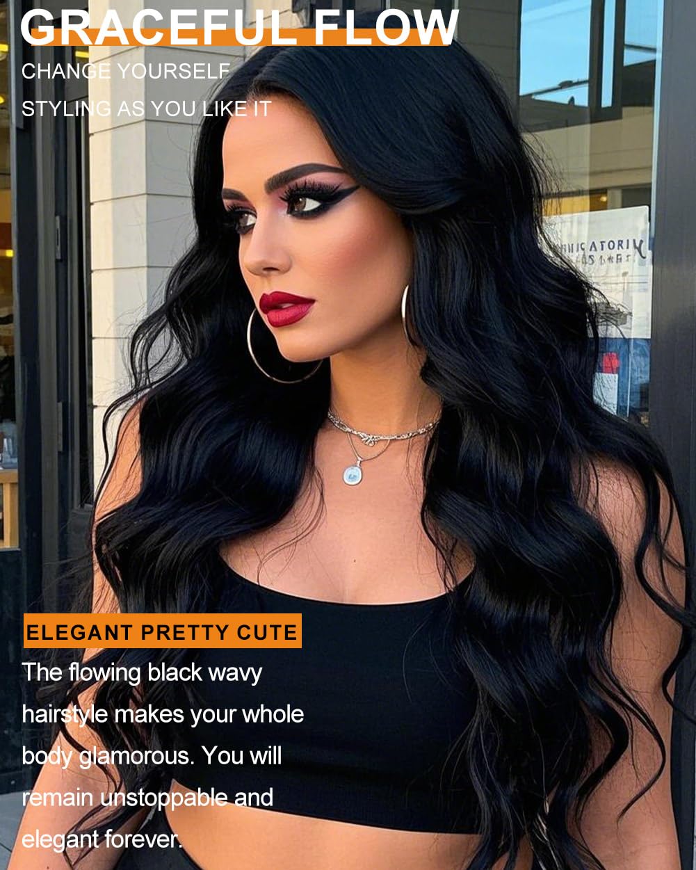 Blonde Highlight Wigs for Women, Blonde Mix Brown Wig with Bangs Silky Soft Fiber Synthetic Wig for Daily Party Use(24 Inch,Blonde Highlight)