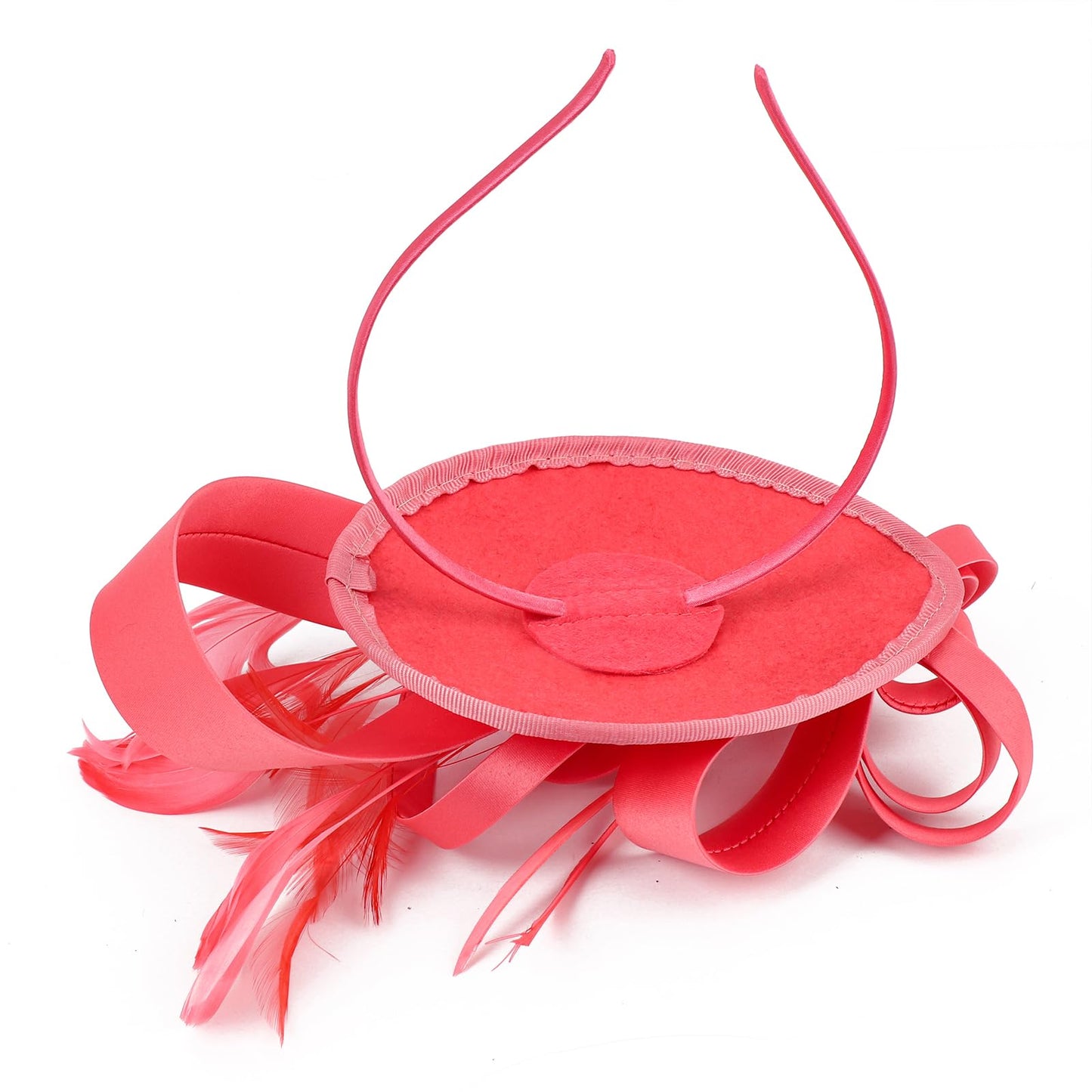 DRESHOW Women Fascinator Hats Tea Party Hat Vintage Pillbox Hat Headband for Cocktail