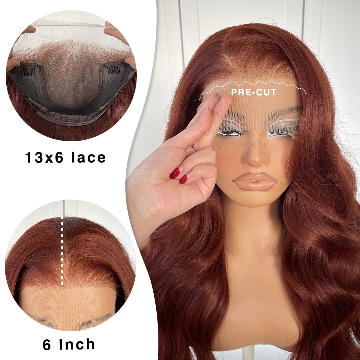 13x6 Skunk Stripe Wig Glueless Lace Front Wigs Pre Plucked Synthetic Body Wave blonde wig Wear and Go lace front wig for black women