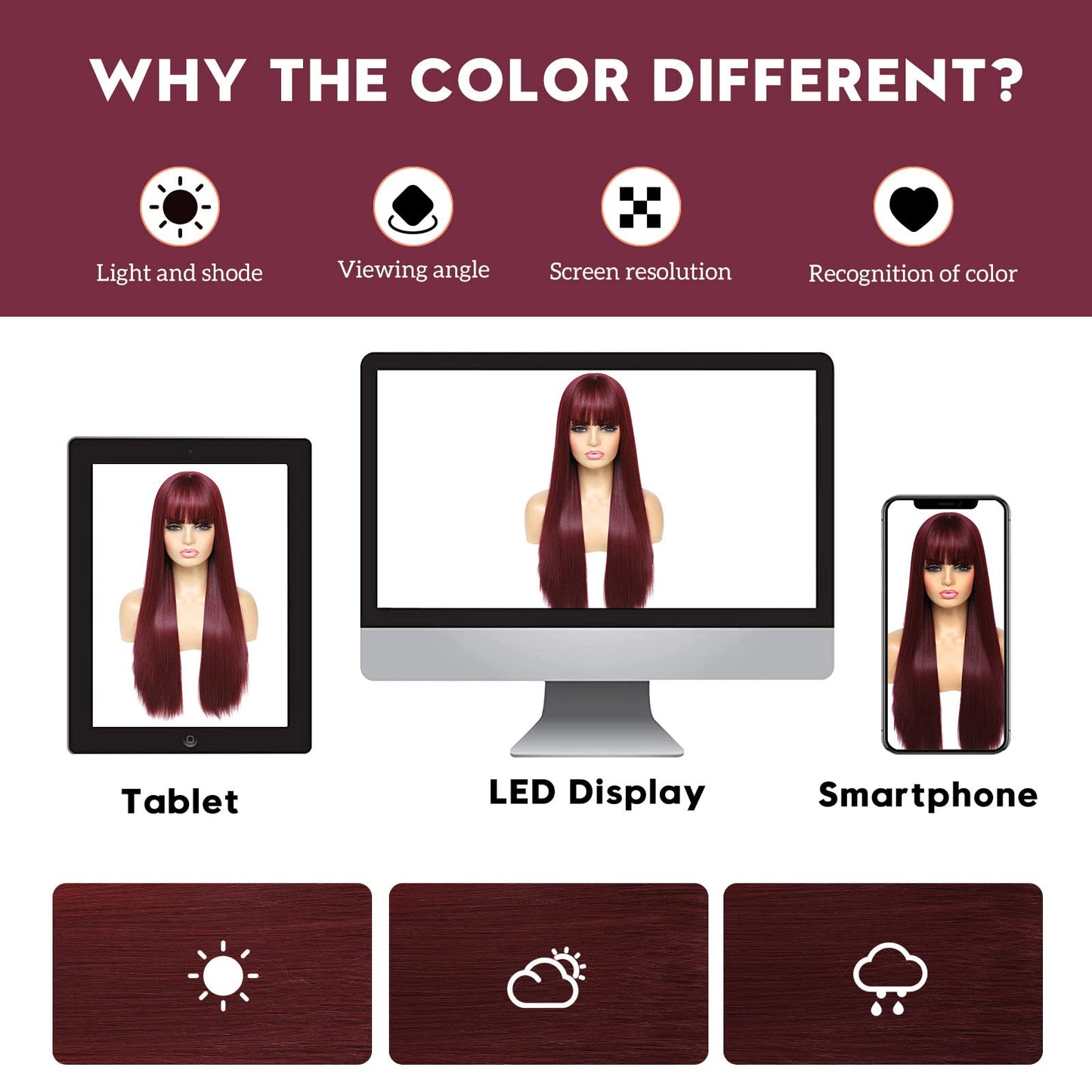 Blonde Highlight Wigs for Women, Blonde Mix Brown Wig with Bangs Silky Soft Fiber Synthetic Wig for Daily Party Use(24 Inch,Blonde Highlight)