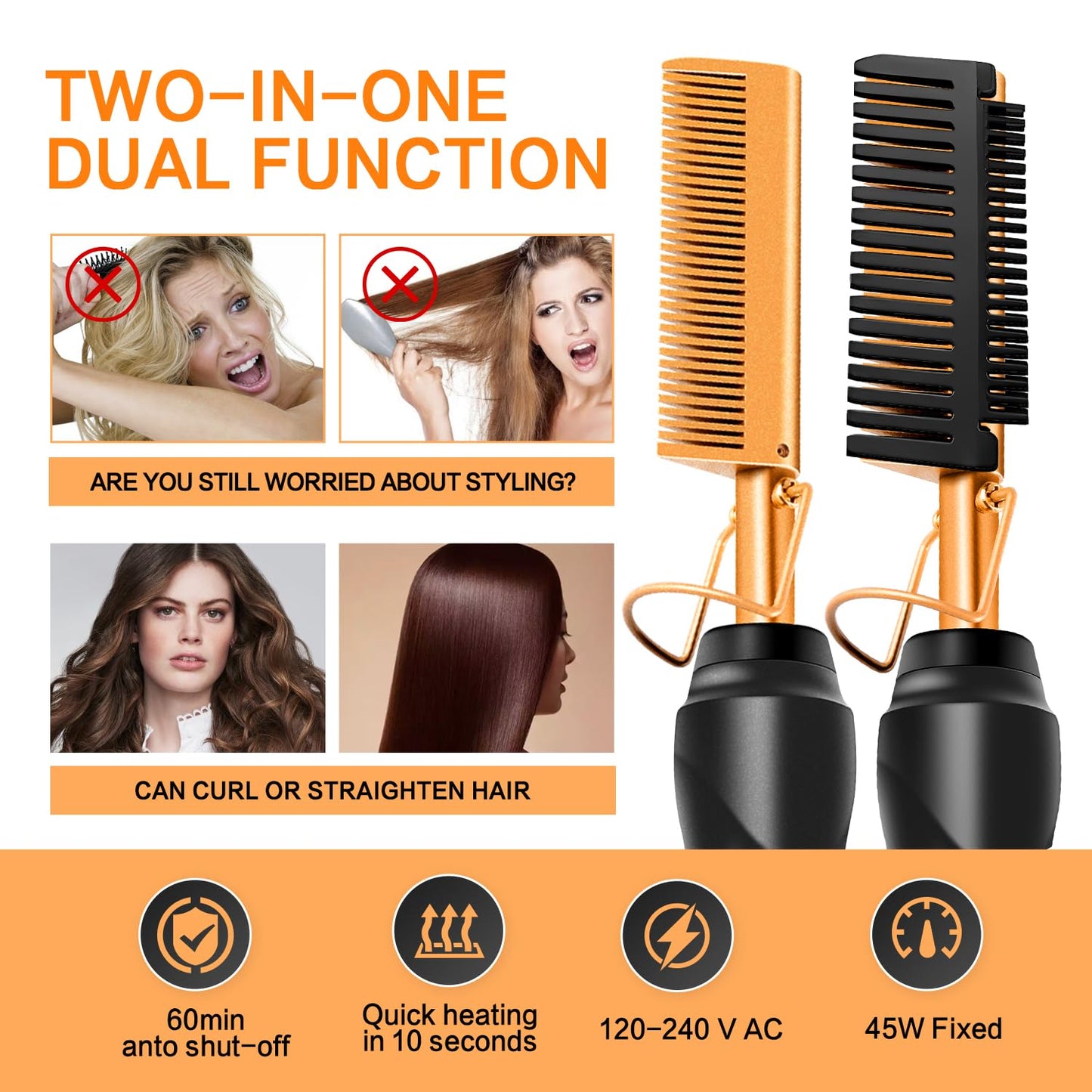 Wig Kit for Lace Front Wigs, Hair Wax Stick Lace Band for Wigs, Wig Caps, Edge Brush, Comb, Suitable for Wig Kit - 9 PCS