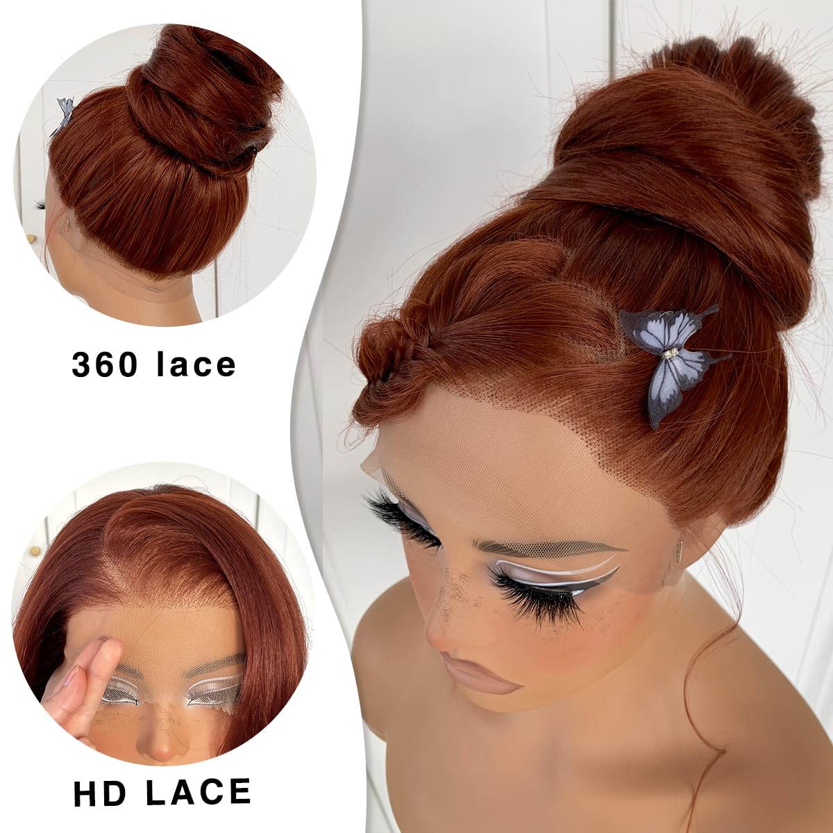 13x6 Skunk Stripe Wig Glueless Lace Front Wigs Pre Plucked Synthetic Body Wave blonde wig Wear and Go lace front wig for black women