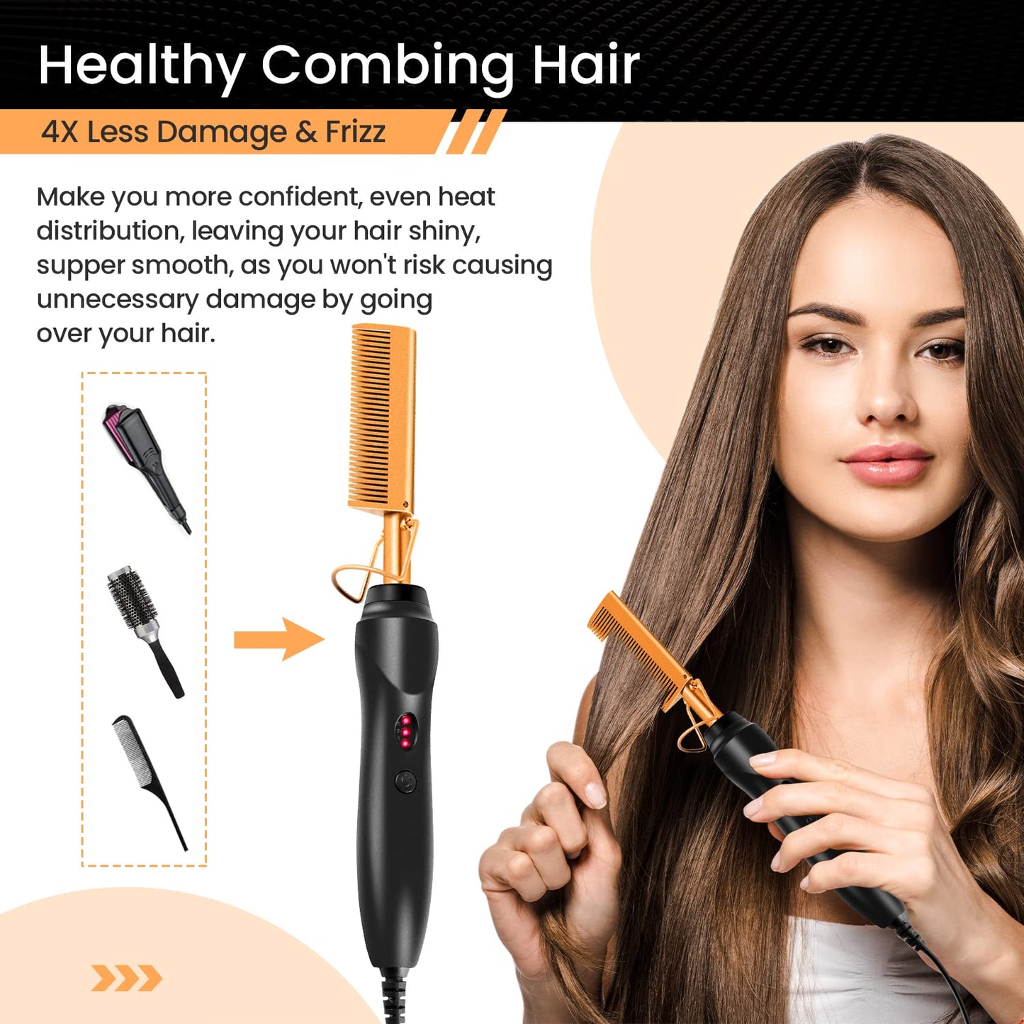 Wig Kit for Lace Front Wigs, Hair Wax Stick Lace Band for Wigs, Wig Caps, Edge Brush, Comb, Suitable for Wig Kit - 9 PCS