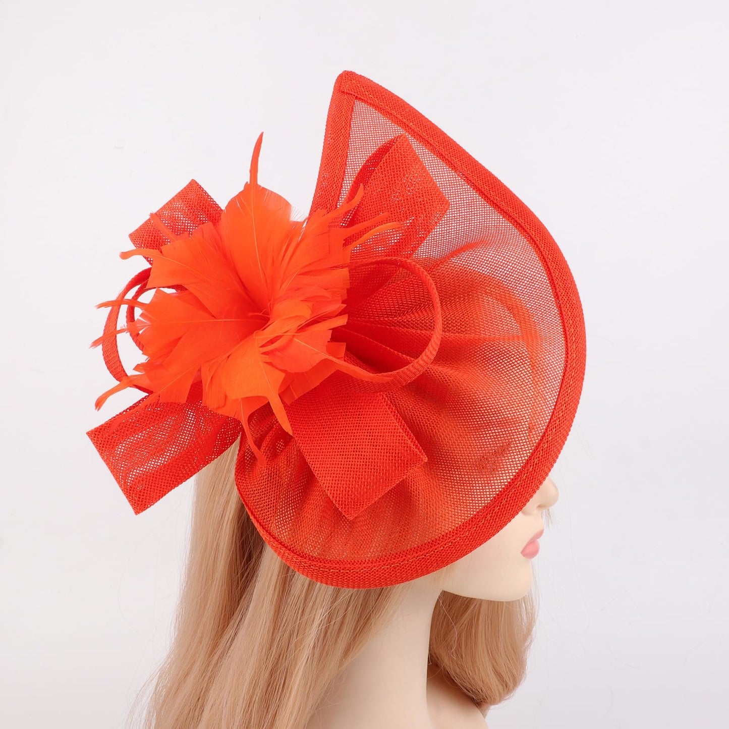 DRESHOW Women Fascinator Hats Tea Party Hat Vintage Pillbox Hat Headband for Cocktail
