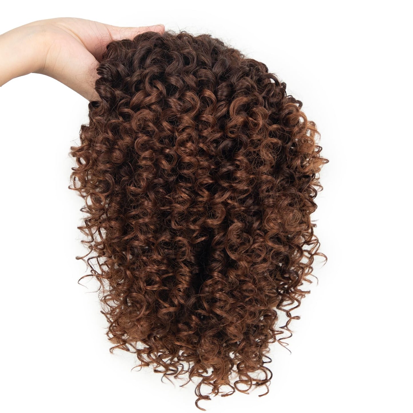 XIUFAXIRUSI XIUFAXIRUSI Ombre Blonde Afro Curly Wigs for Black Women Blonde Kinky Curly Wigs with Side Part Synthetic Fibre Full Hair Wig