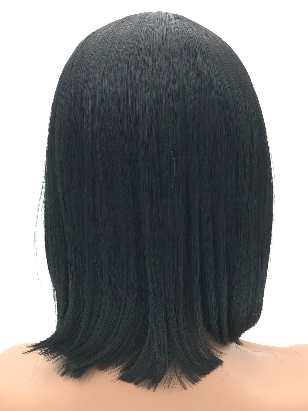 Highlights Black Wigs Bob Wigs Short Wigs Synthetic Heat Resistant Fiber Hair Natural Looking Daily Cosplay Party Wigs for Women 12 Inch (30/Black)