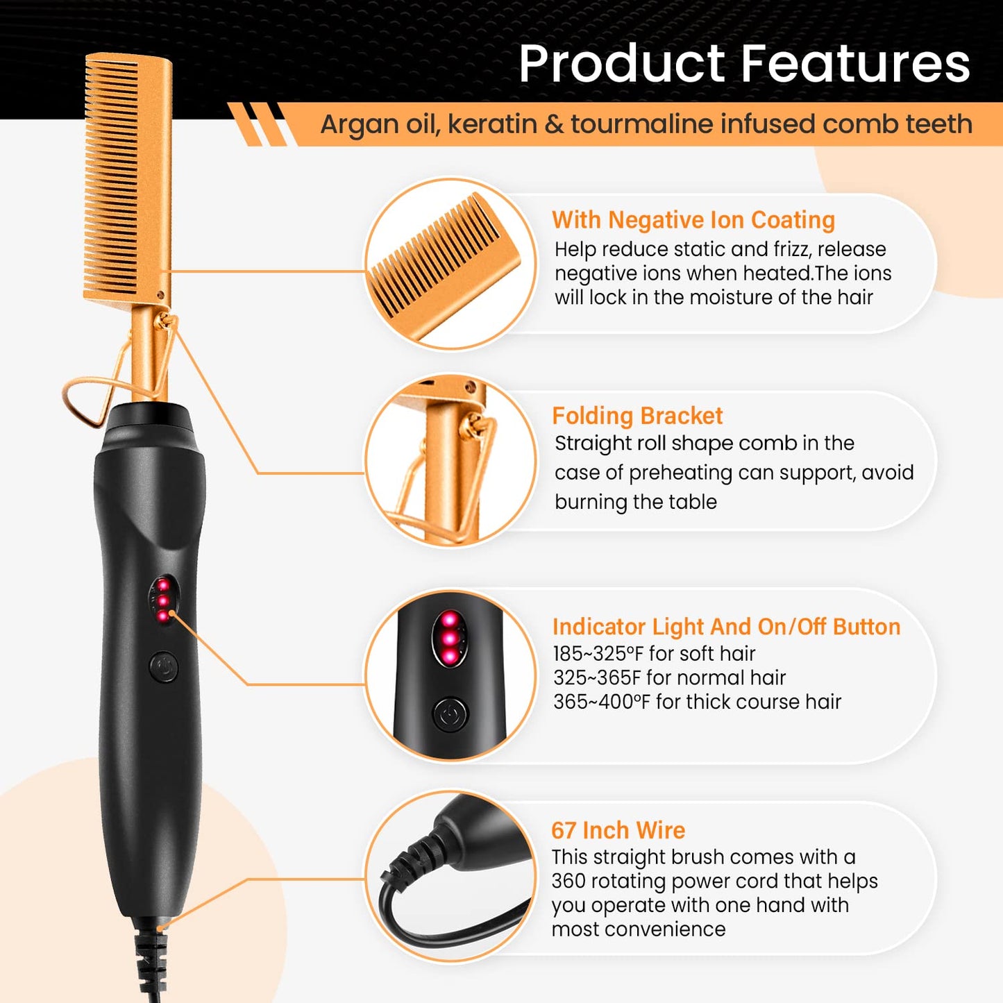 Wig Kit for Lace Front Wigs, Hair Wax Stick Lace Band for Wigs, Wig Caps, Edge Brush, Comb, Suitable for Wig Kit - 9 PCS