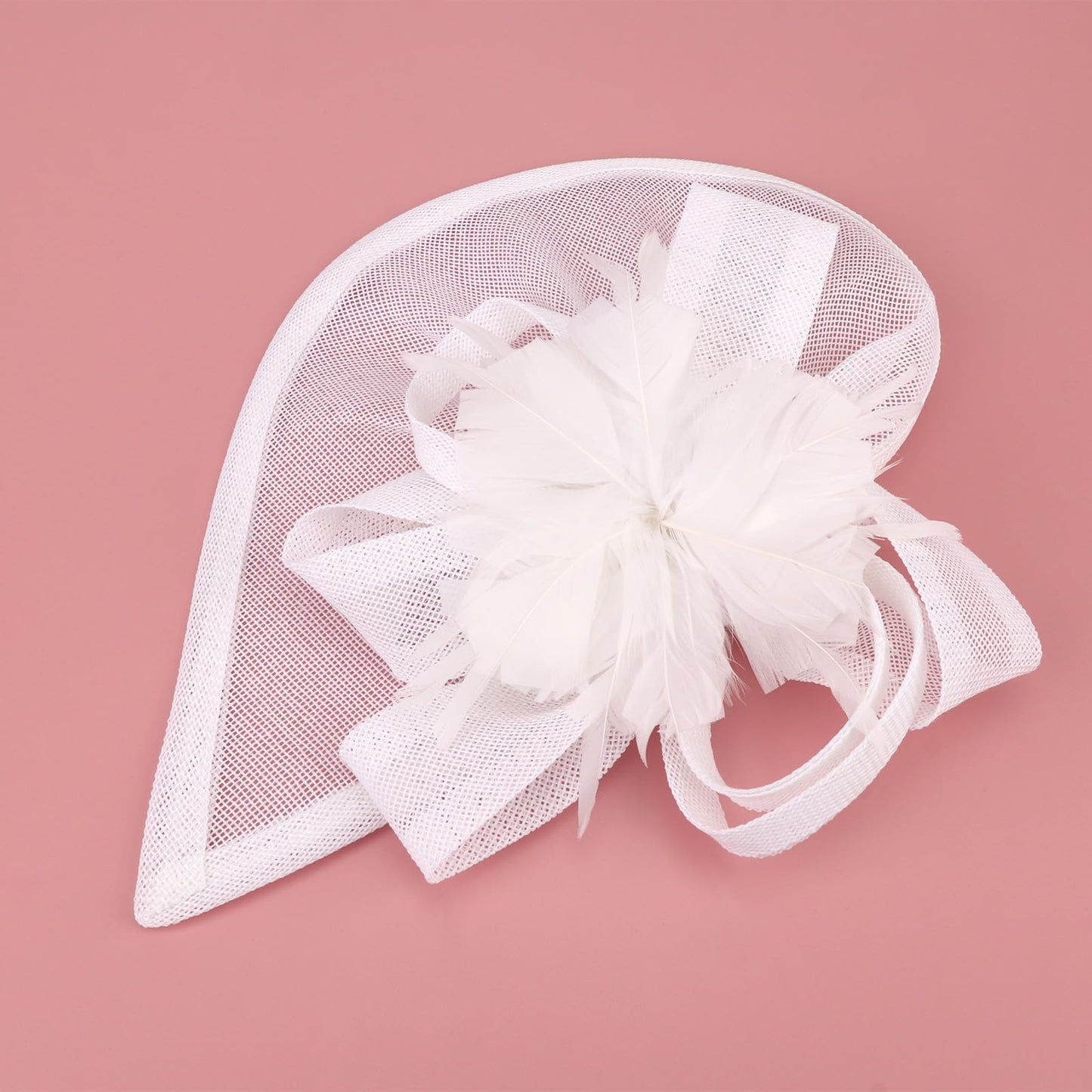 DRESHOW Women Fascinator Hats Tea Party Hat Vintage Pillbox Hat Headband for Cocktail