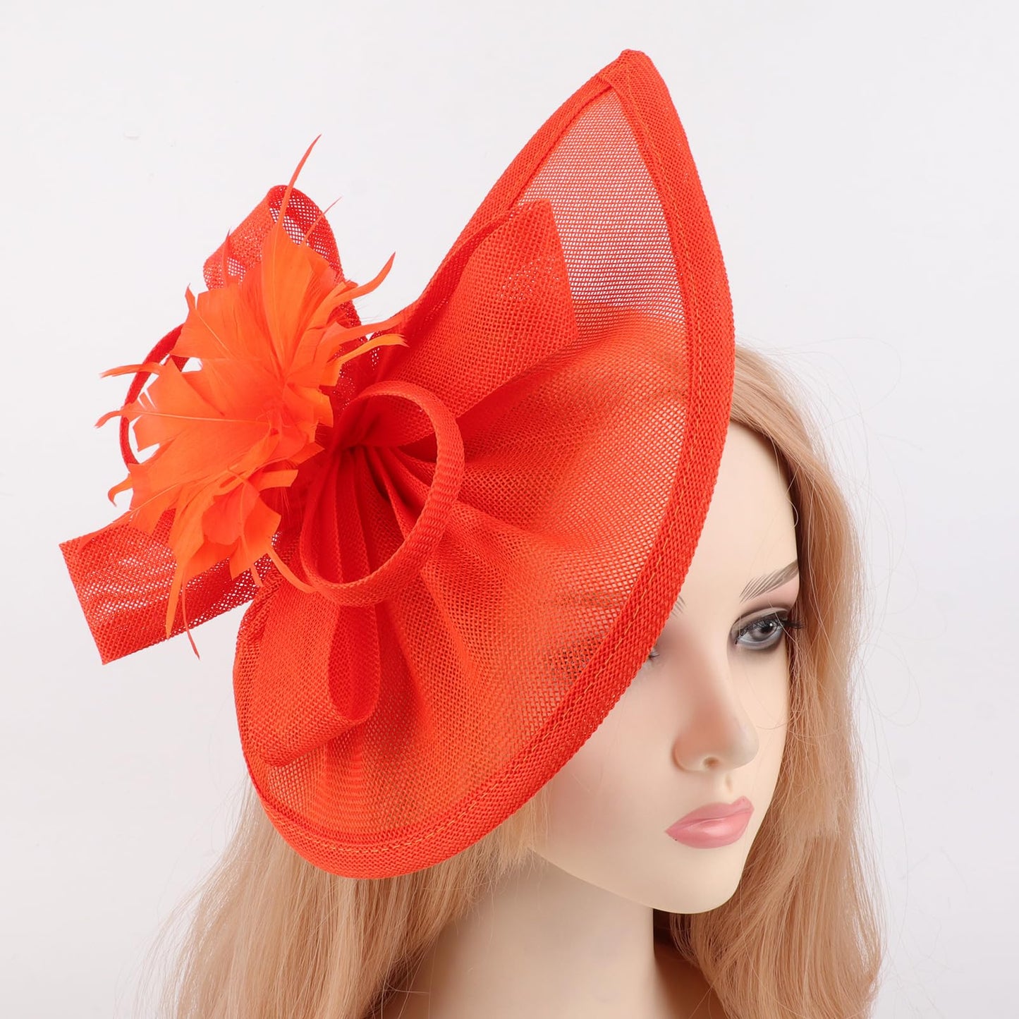 DRESHOW Women Fascinator Hats Tea Party Hat Vintage Pillbox Hat Headband for Cocktail