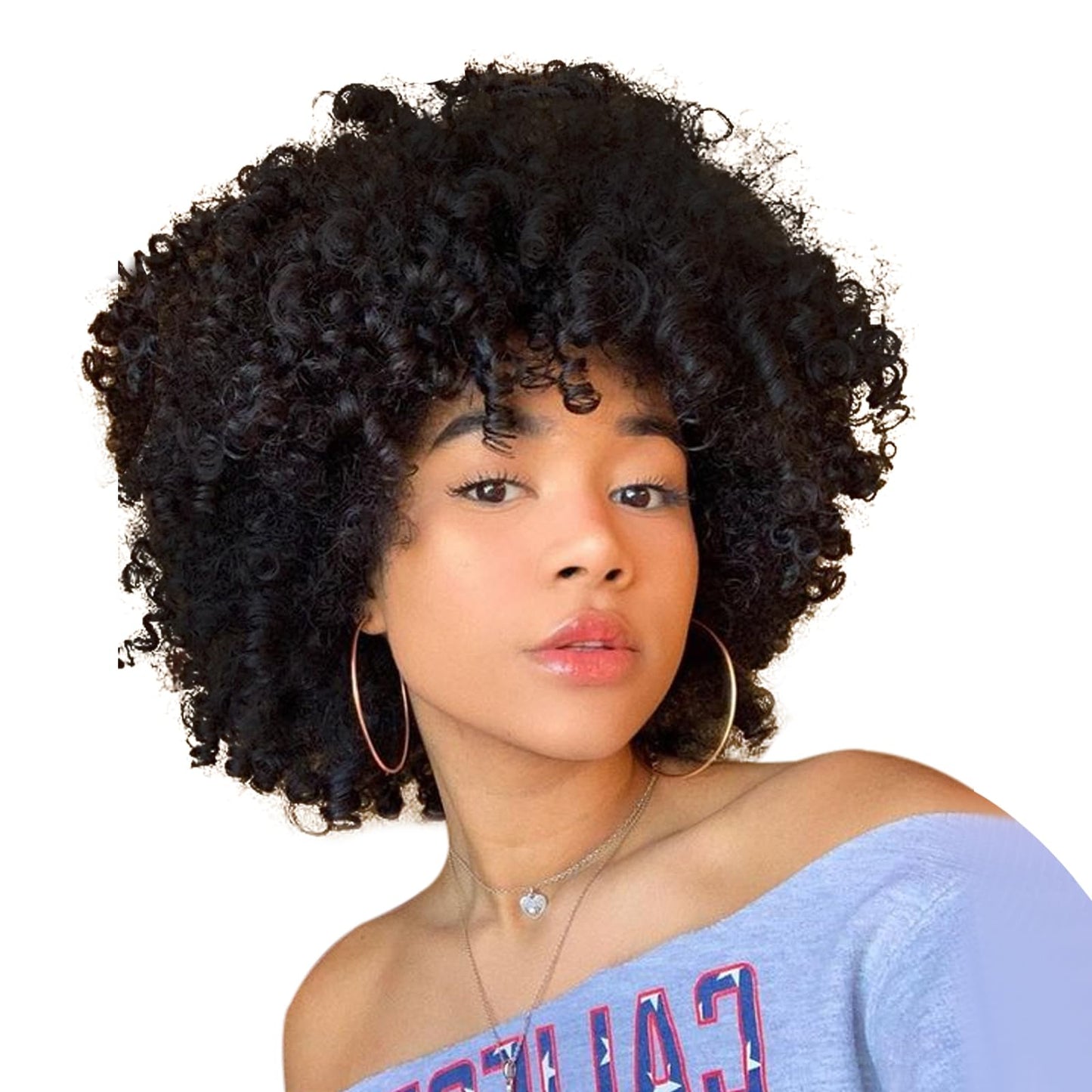 QUEENTAS Dreadlock Wigs for Black Women and Men Short Curly Big Afro Braided Wigs Faux Locs Twist Braiding Synthetic Wigs (Black to Brown)