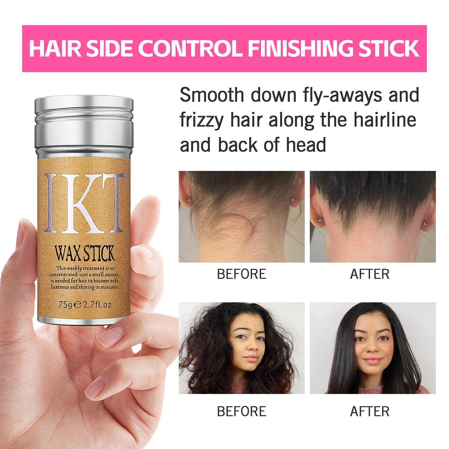 Wig Kit for Lace Front Wigs, Hair Wax Stick Lace Band for Wigs, Wig Caps, Edge Brush, Comb, Suitable for Wig Kit - 9 PCS