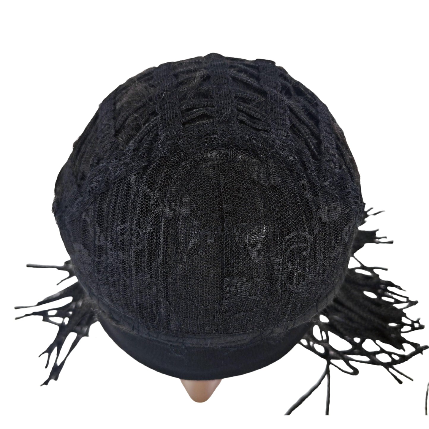 Box Braid Wig Synthetic Short Bob Wig Box Braided Wig with Bangs Cornrow Braided Wigs for Black Women (10 inches, Brown)