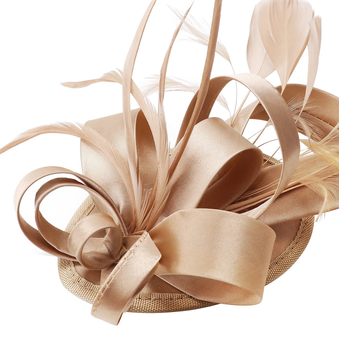 DRESHOW Women Fascinator Hats Tea Party Hat Vintage Pillbox Hat Headband for Cocktail