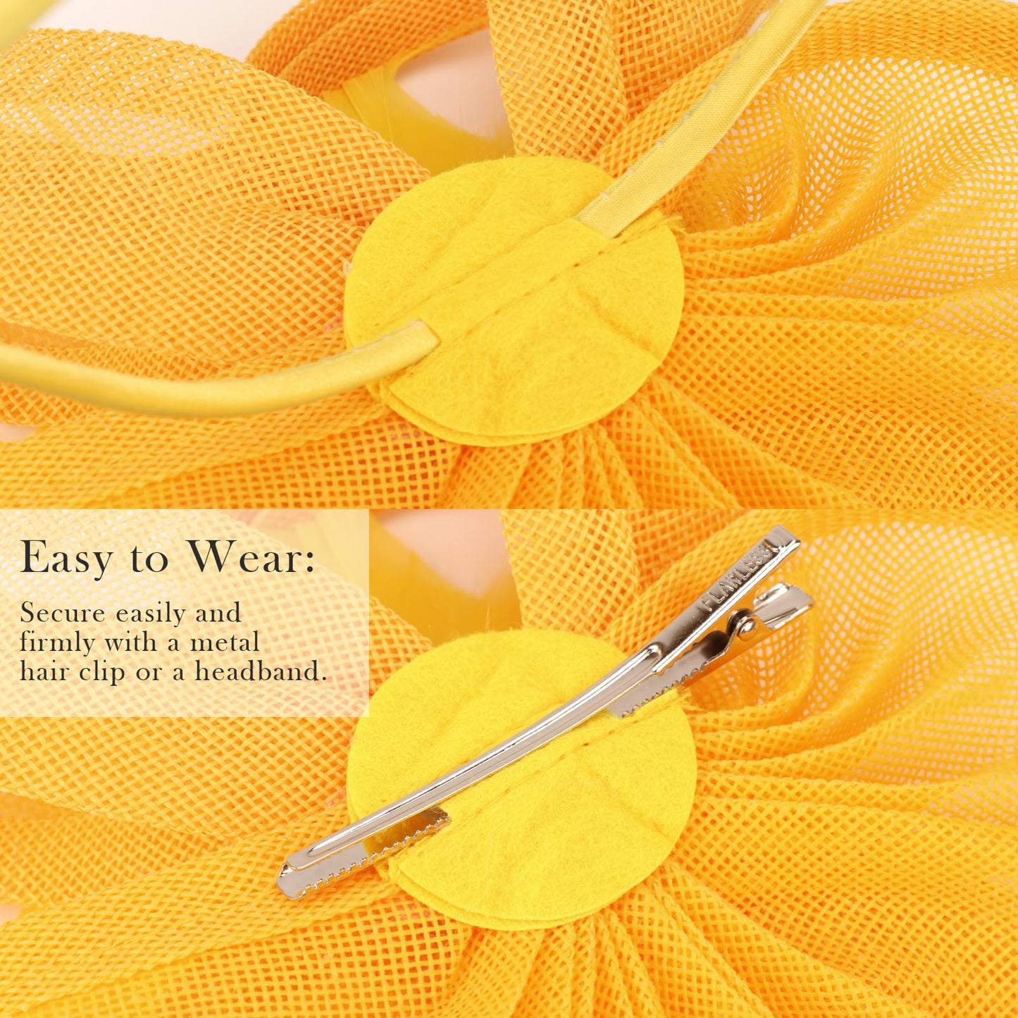DRESHOW Women Fascinator Hats Tea Party Hat Vintage Pillbox Hat Headband for Cocktail