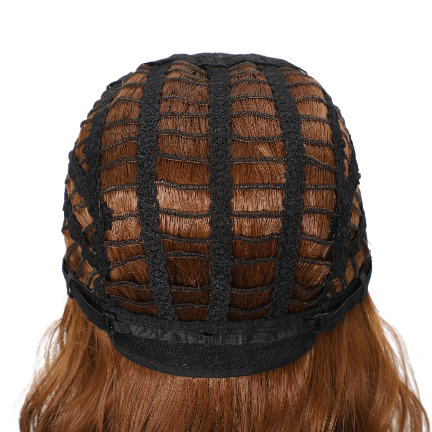Black Mixed Brown Wig for Black Women 14 Inch Short Wavy Hair Wigs Curly Bob Wig with Bangs Wigs Shoulder Length Wigs for Black Women Bob Style Synthetic Heat Resistant Bob Wigs