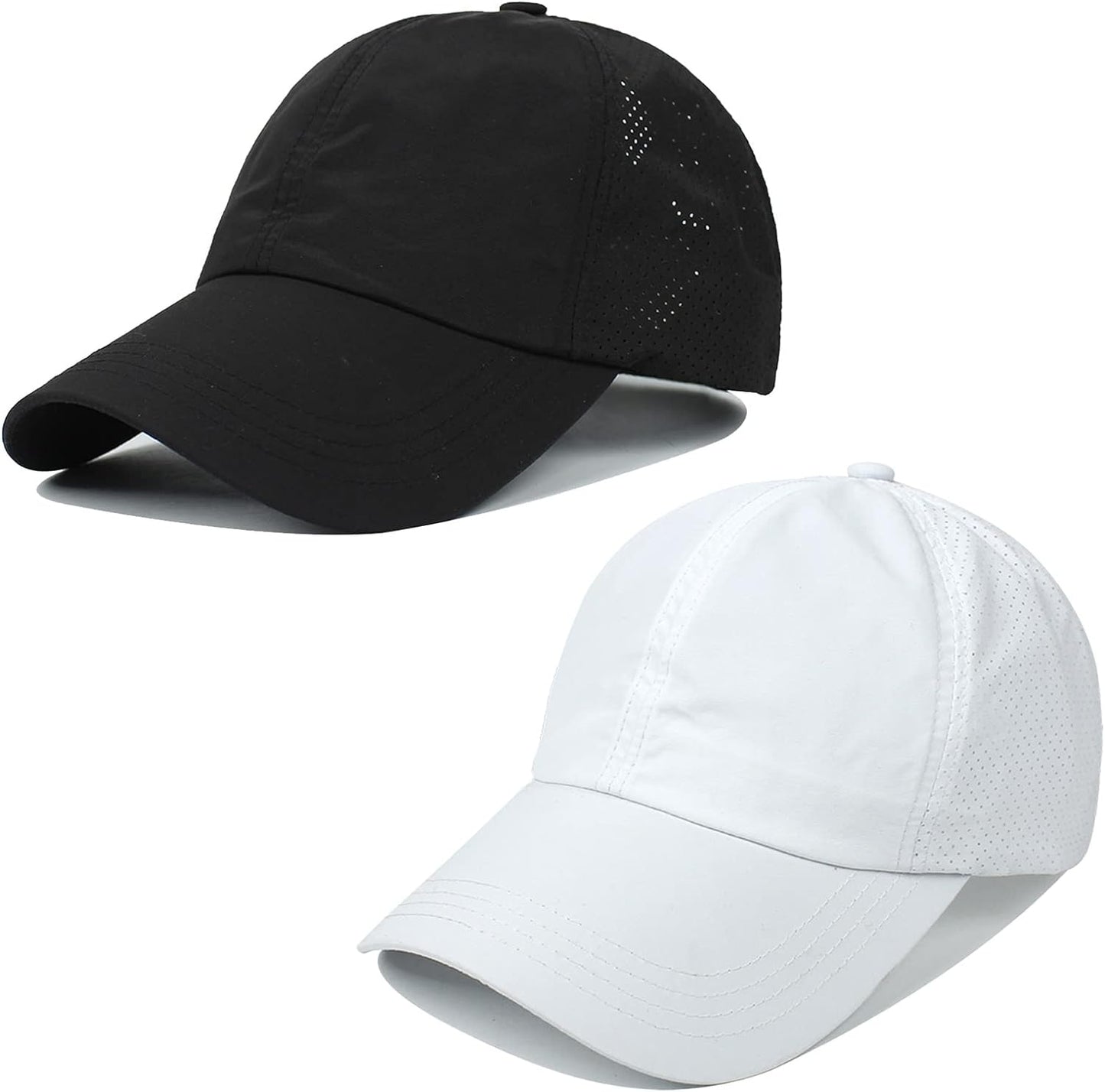 Women Ponytail Hat Criss Cross Baseball Cap Adjustable High Messy Bun Ponycap Quick Drying Mesh Sports Hat