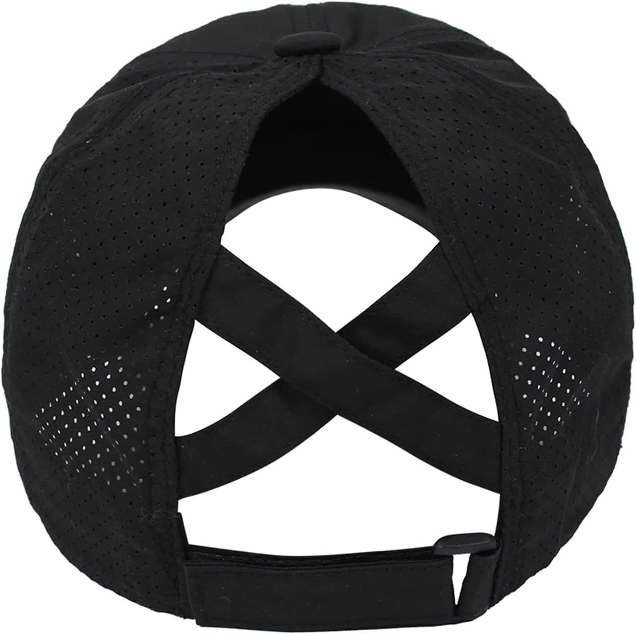 Women Ponytail Hat Criss Cross Baseball Cap Adjustable High Messy Bun Ponycap Quick Drying Mesh Sports Hat