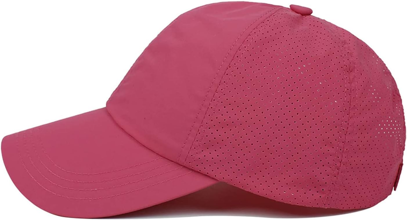 Women Ponytail Hat Criss Cross Baseball Cap Adjustable High Messy Bun Ponycap Quick Drying Mesh Sports Hat