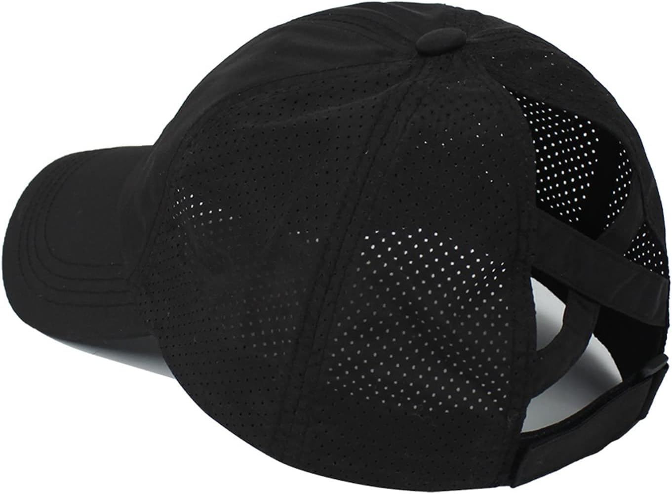 Women Ponytail Hat Criss Cross Baseball Cap Adjustable High Messy Bun Ponycap Quick Drying Mesh Sports Hat