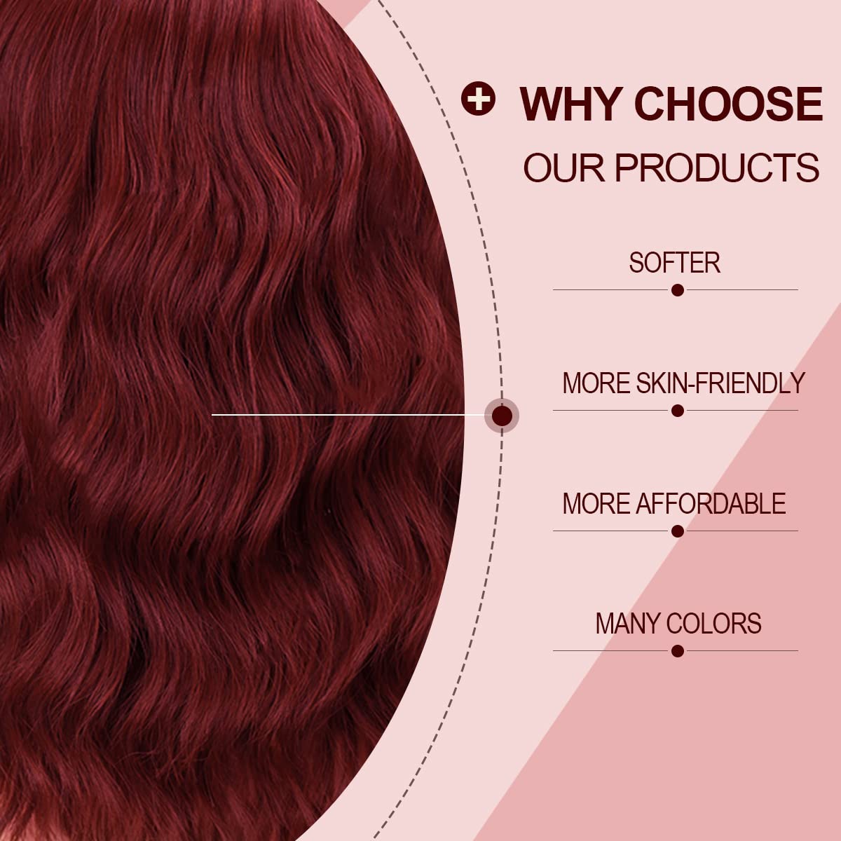 Short Wavy Black Wig with Bangs Bob Short Charming Curly Wavy Wig Women Synthetic Natural Looking Heat Resistant Fiber Hair for Women (14inch)