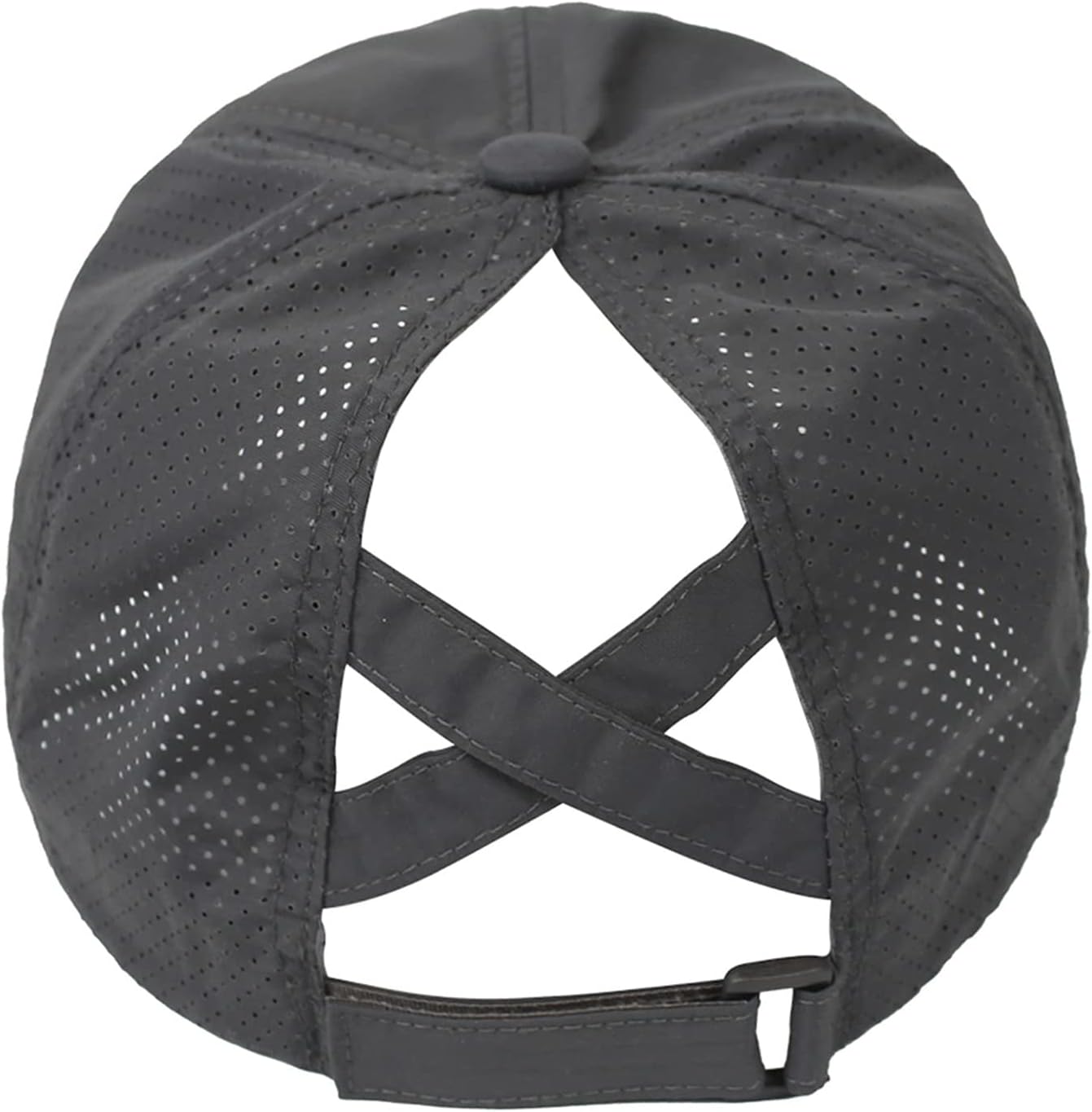 Women Ponytail Hat Criss Cross Baseball Cap Adjustable High Messy Bun Ponycap Quick Drying Mesh Sports Hat