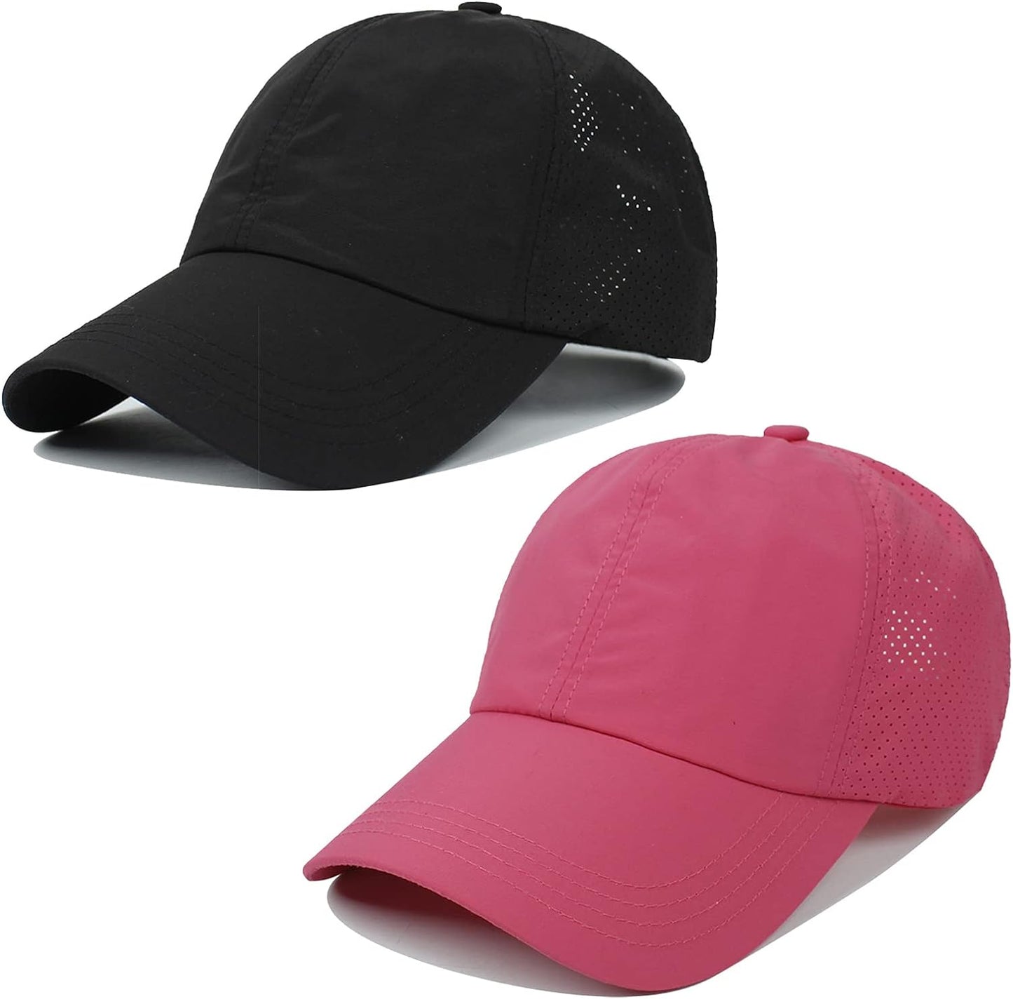 Women Ponytail Hat Criss Cross Baseball Cap Adjustable High Messy Bun Ponycap Quick Drying Mesh Sports Hat