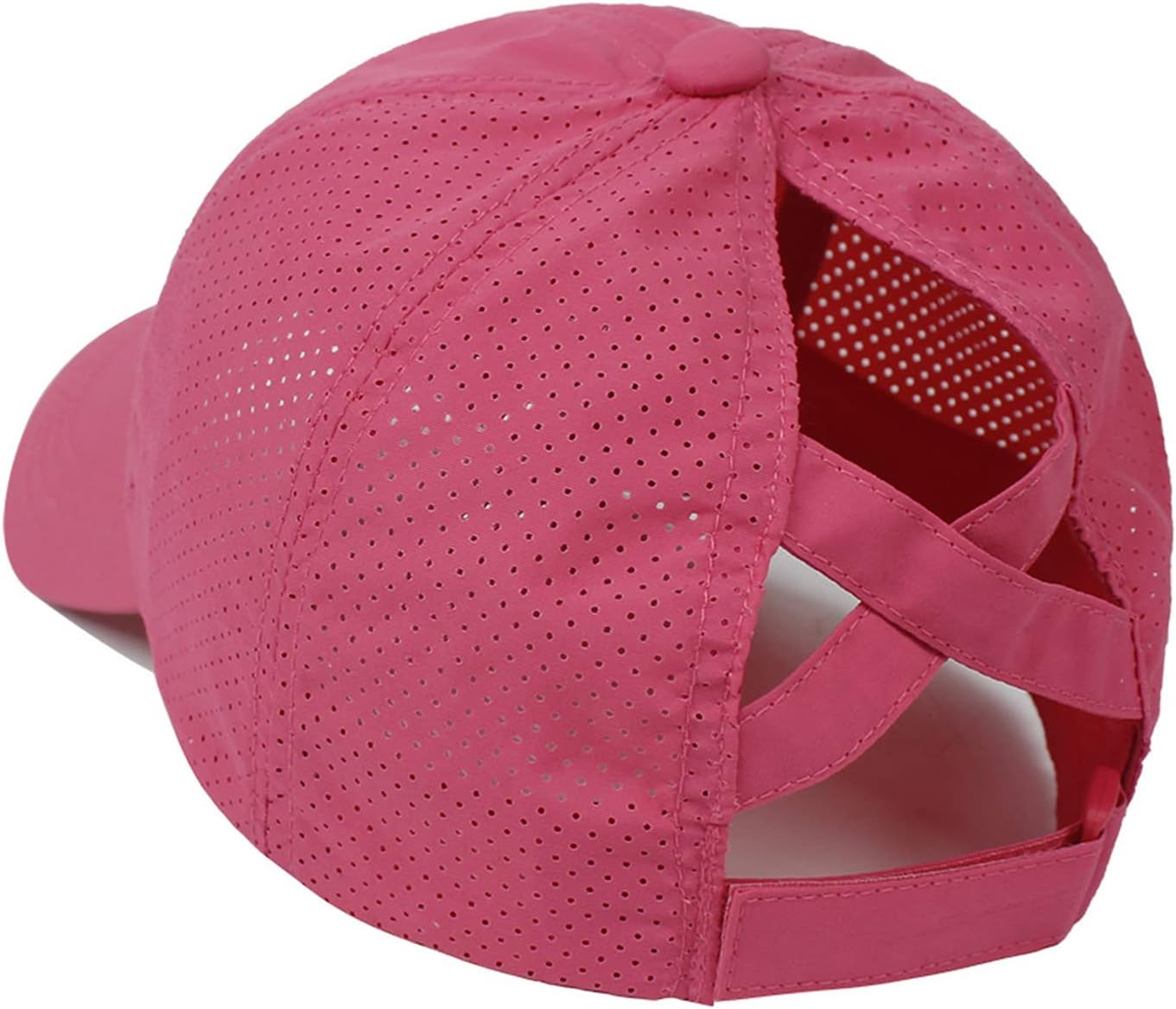 Women Ponytail Hat Criss Cross Baseball Cap Adjustable High Messy Bun Ponycap Quick Drying Mesh Sports Hat