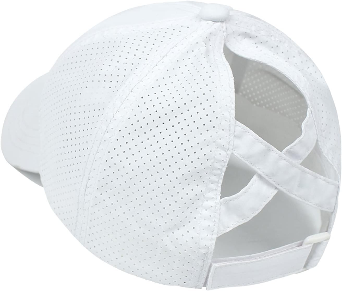 Women Ponytail Hat Criss Cross Baseball Cap Adjustable High Messy Bun Ponycap Quick Drying Mesh Sports Hat