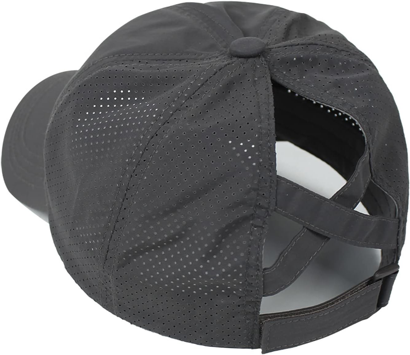 Women Ponytail Hat Criss Cross Baseball Cap Adjustable High Messy Bun Ponycap Quick Drying Mesh Sports Hat