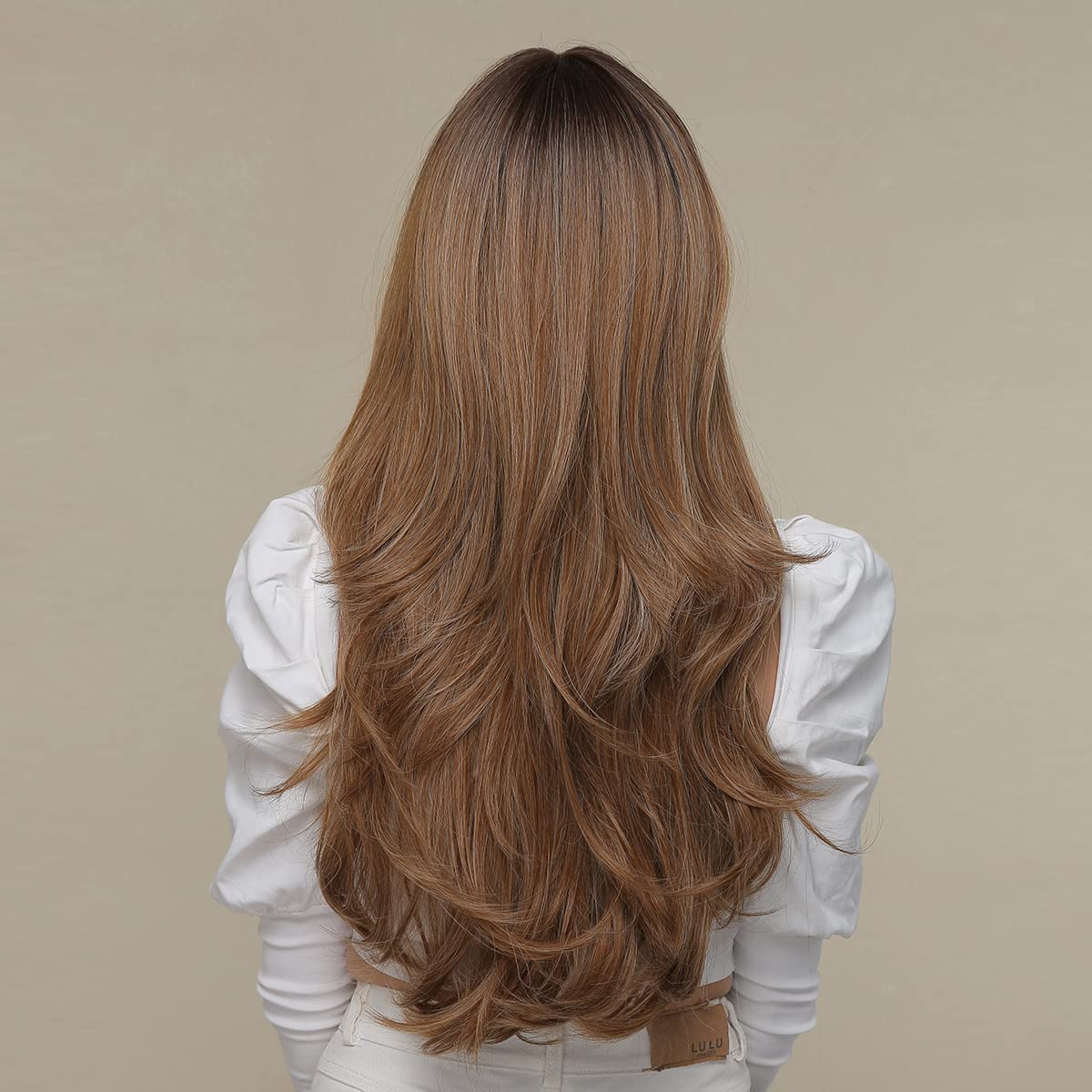 Black Wigs for Women Long Curly Wigs With Bangs Water Wavy Synthetic Wig, Party Cosplay Daily Use