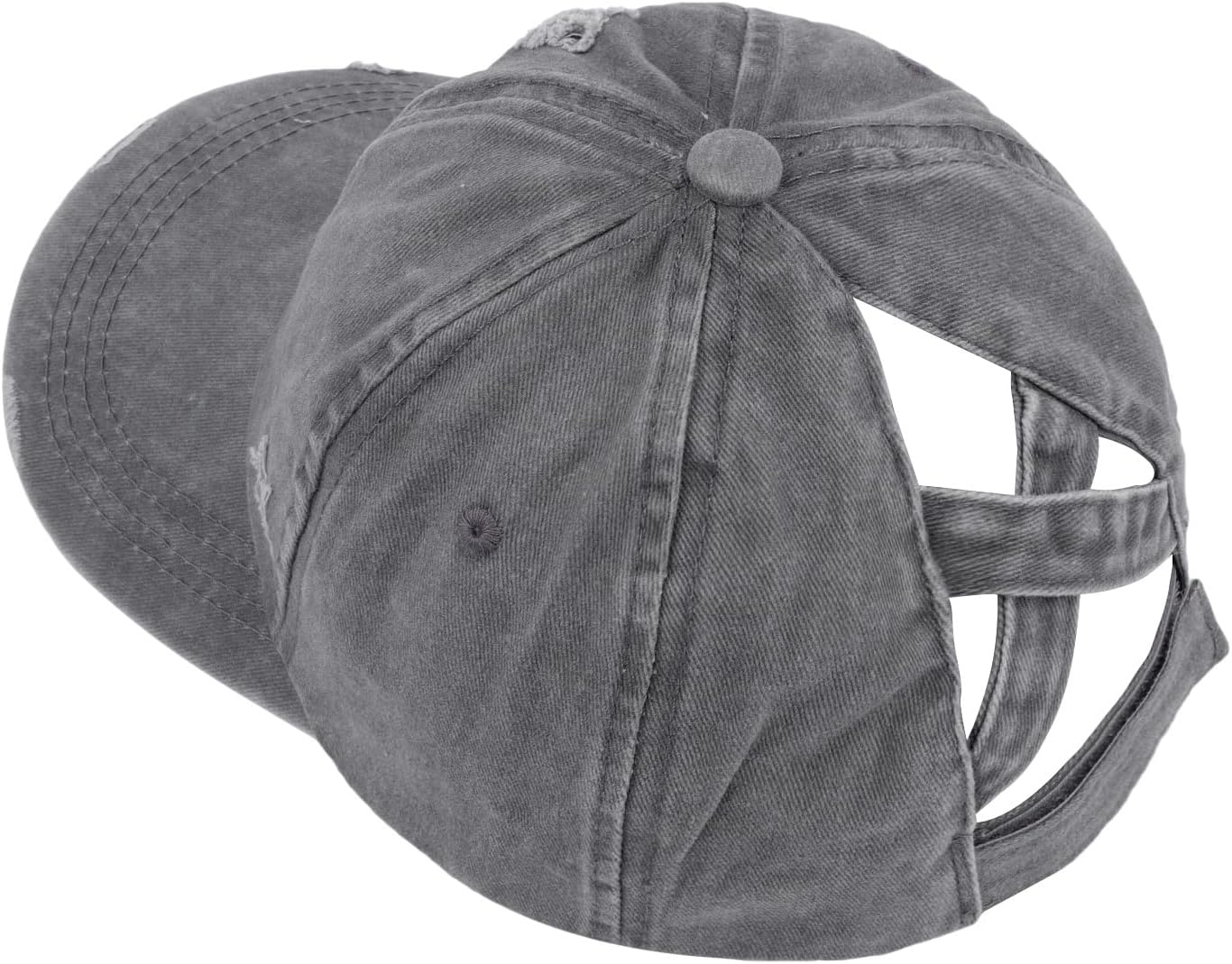 Women Ponytail Hat Criss Cross Baseball Cap Adjustable High Messy Bun Ponycap Quick Drying Mesh Sports Hat