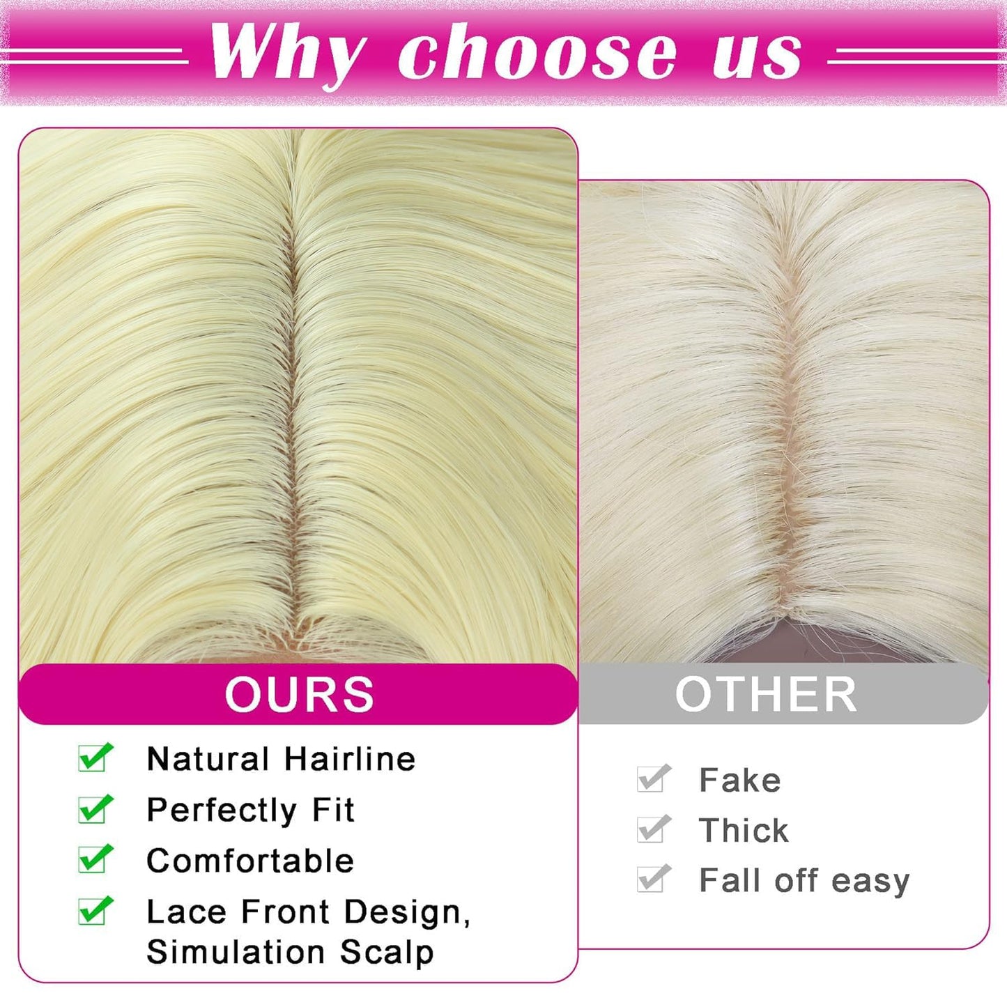 28'' Curly Wig Long Synthetic Wigs for Black Women Loose Deep Wave Lace Front Wig 4'' Simulated Scalp Middle Part Natural Crimps Curls Hair Replacement Wigs
