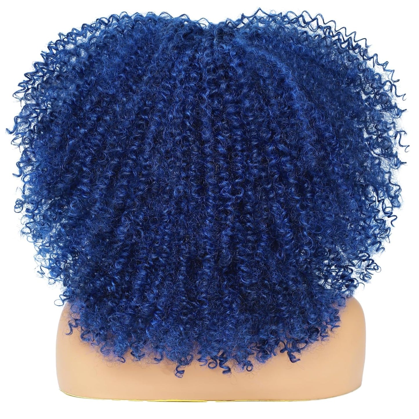 16 Inch Curly. Afro Kinky Wig Synthetic Fiber Glueless Full and Fluffy Long Curly Wig for Fashion Women (16 Inch, Black)