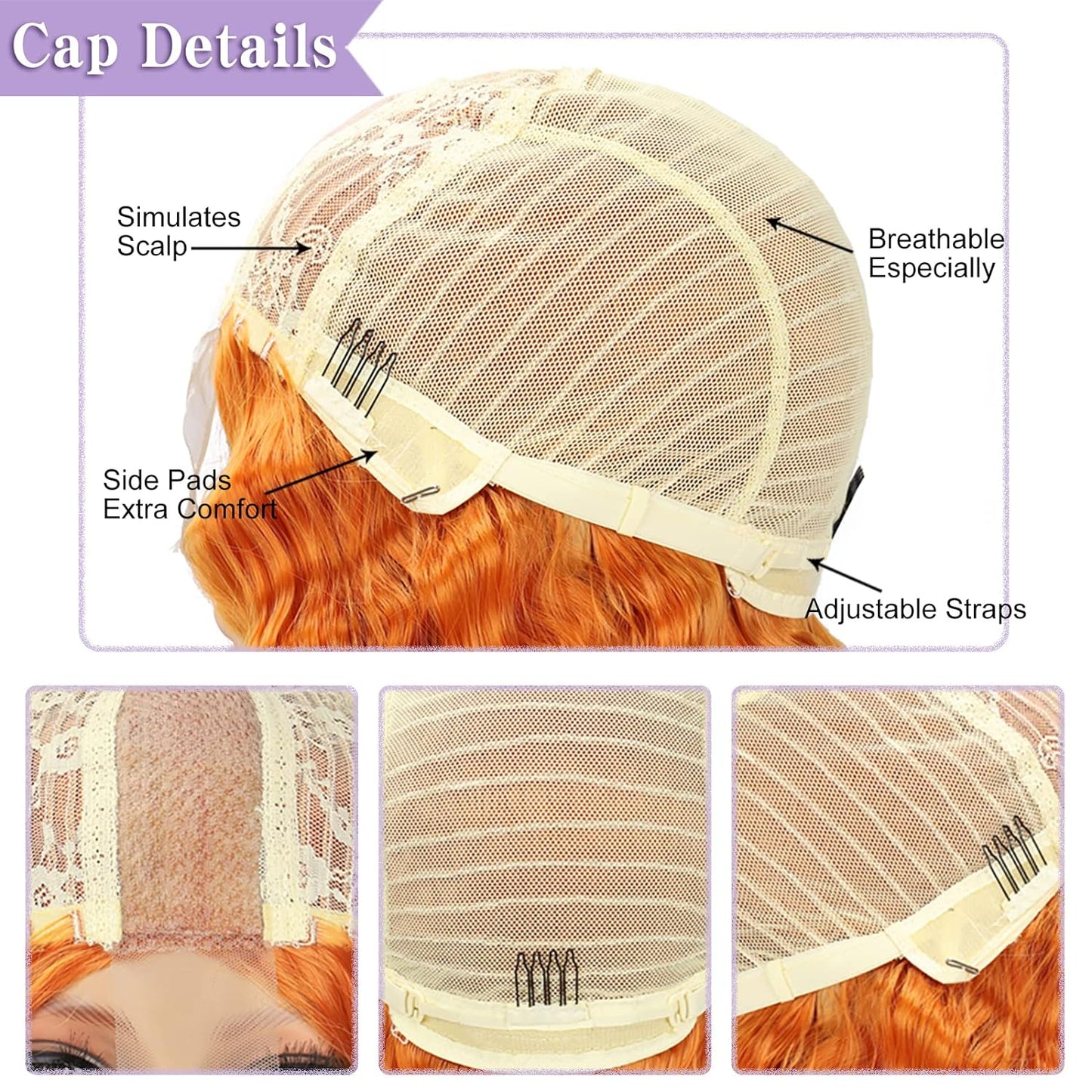 28'' Curly Wig Long Synthetic Wigs for Black Women Loose Deep Wave Lace Front Wig 4'' Simulated Scalp Middle Part Natural Crimps Curls Hair Replacement Wigs