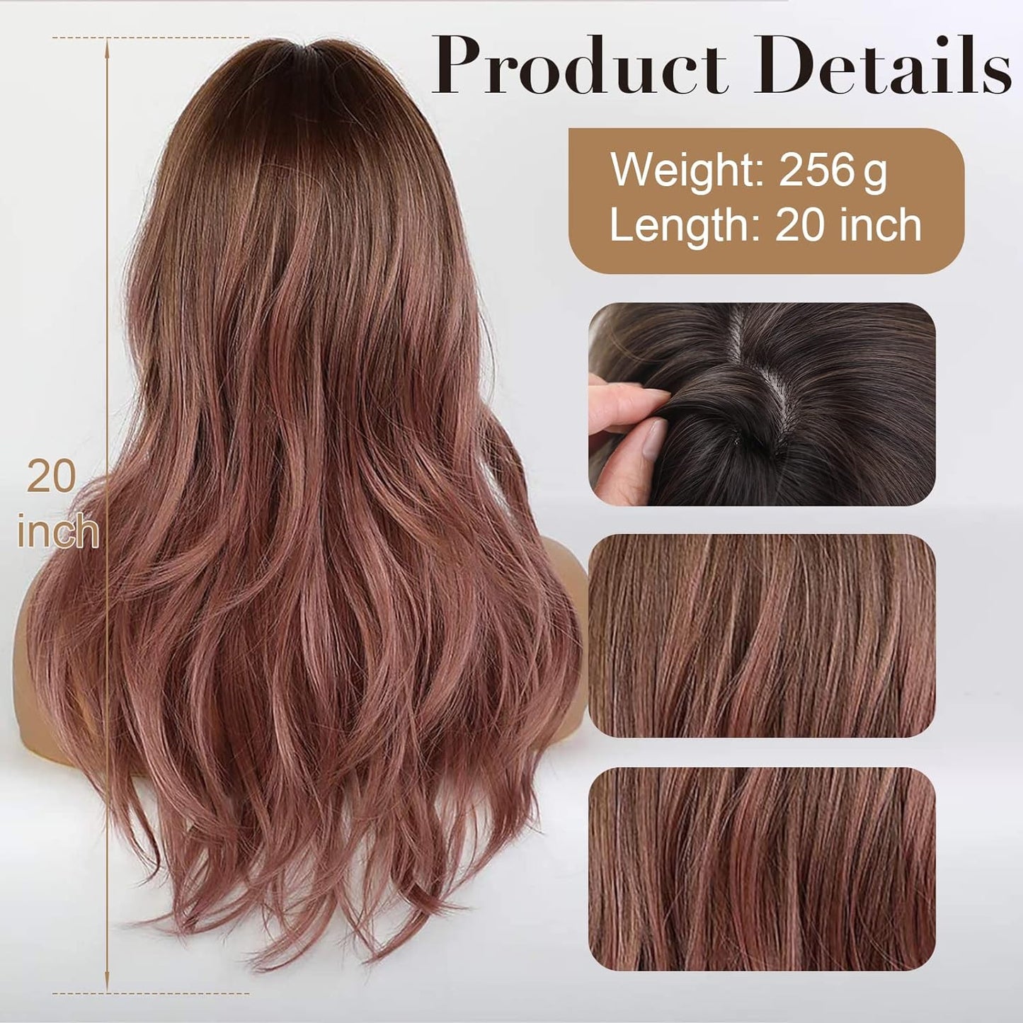 Black Wigs for Women Long Curly Wigs With Bangs Water Wavy Synthetic Wig, Party Cosplay Daily Use