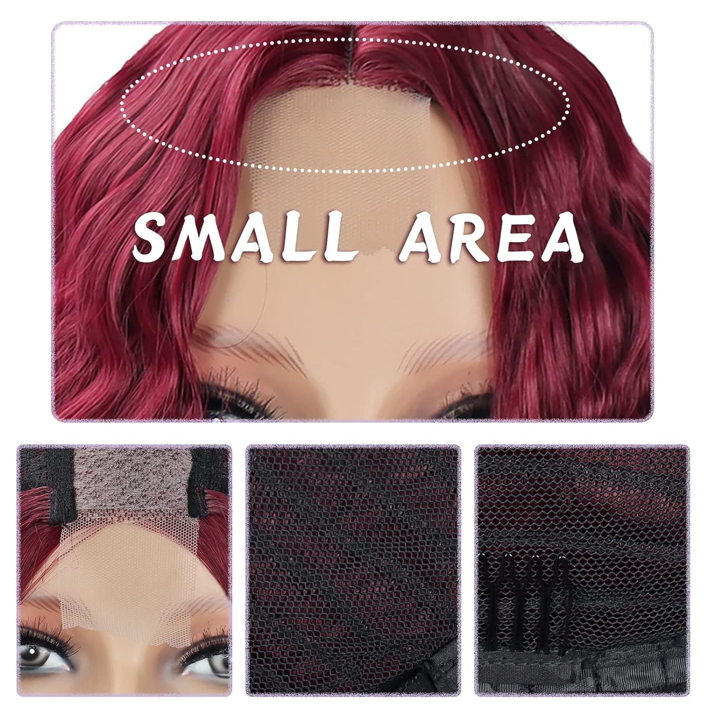 28'' Curly Wig Long Synthetic Wigs for Black Women Loose Deep Wave Lace Front Wig 4'' Simulated Scalp Middle Part Natural Crimps Curls Hair Replacement Wigs