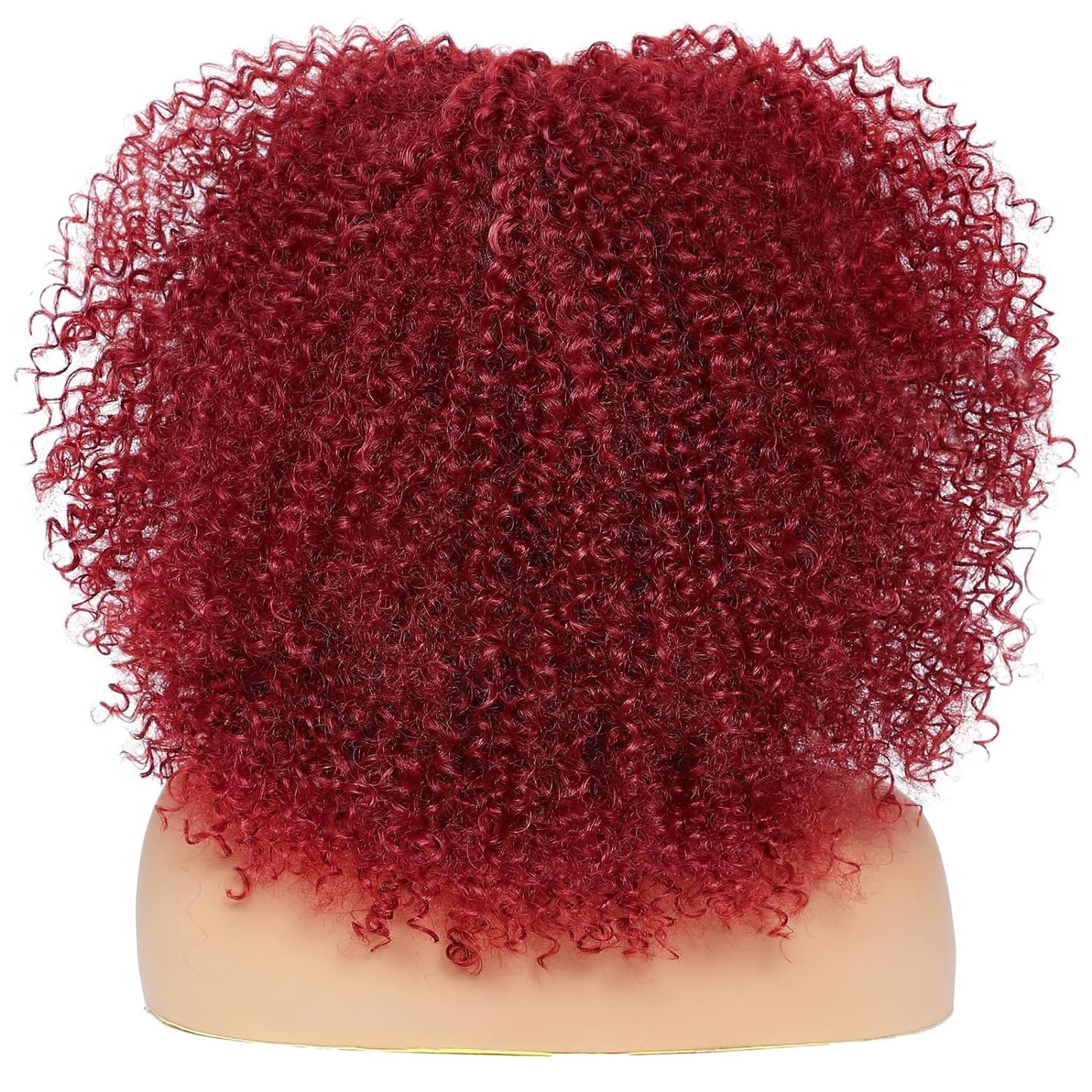 16 Inch Curly. Afro Kinky Wig Synthetic Fiber Glueless Full and Fluffy Long Curly Wig for Fashion Women (16 Inch, Black)