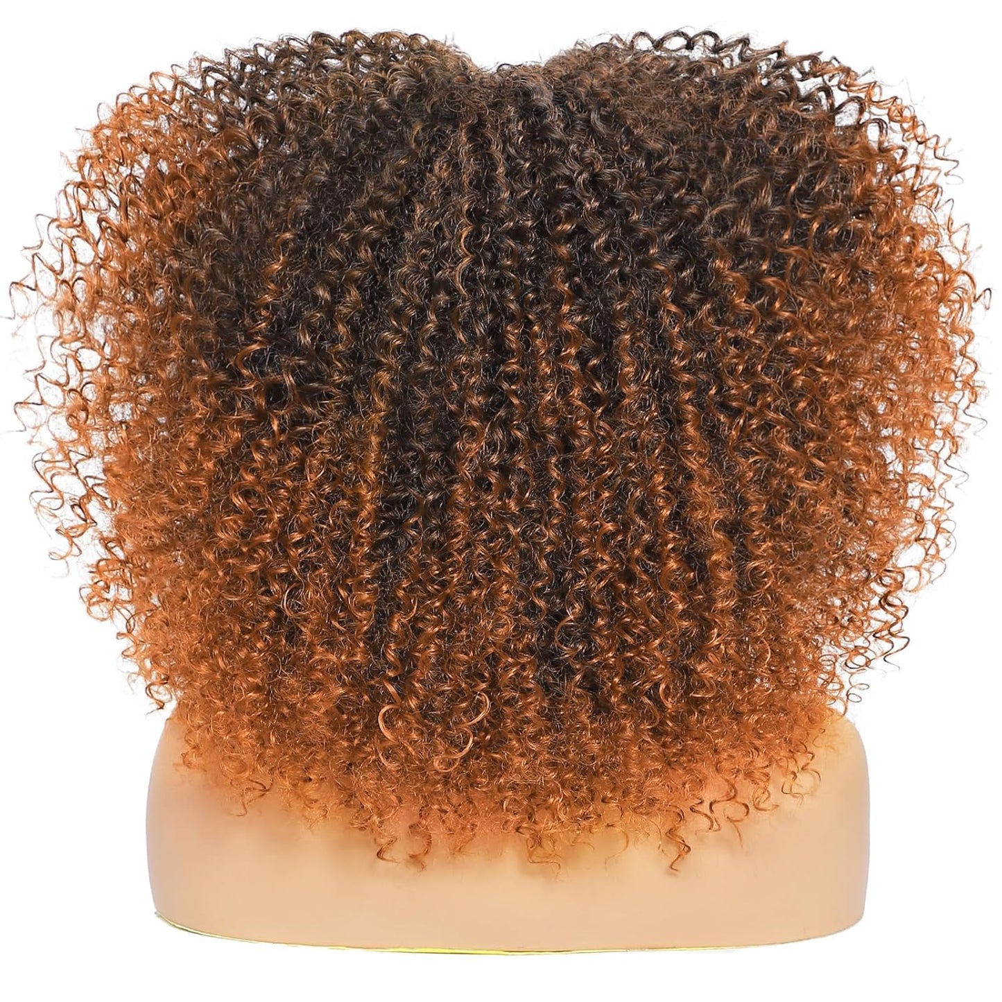 16 Inch Curly. Afro Kinky Wig Synthetic Fiber Glueless Full and Fluffy Long Curly Wig for Fashion Women (16 Inch, Black)